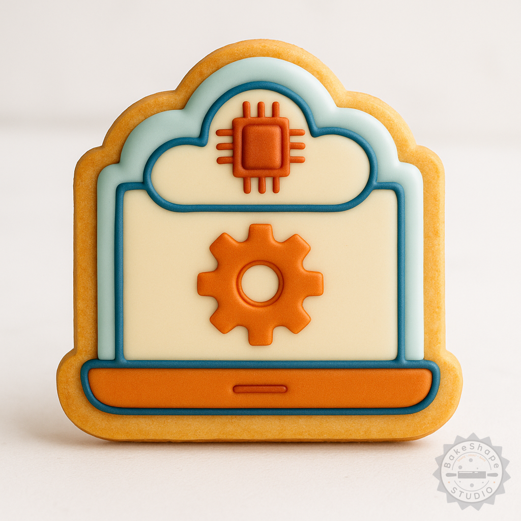 Decorated example 1 of Cookie Shape Cutter and Stamp Set, Perfect for Cookies and Fondant, 6-Piece Collection