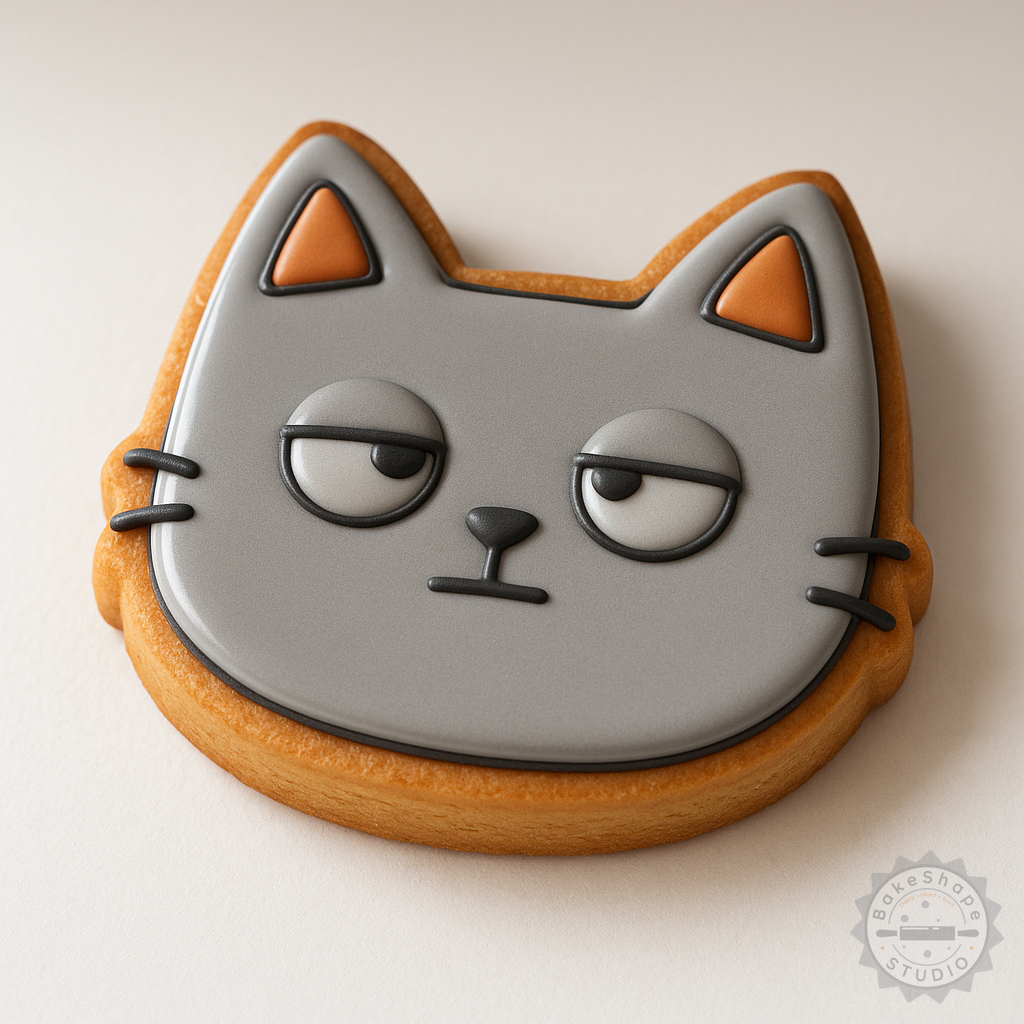 Decorated example 1 of Rolling Eyes Cookie Cutter Set, Fondant Stamp Kit, 6 Pieces, Multiple Sizes S/M/L, Perfect for Baking and Decorating