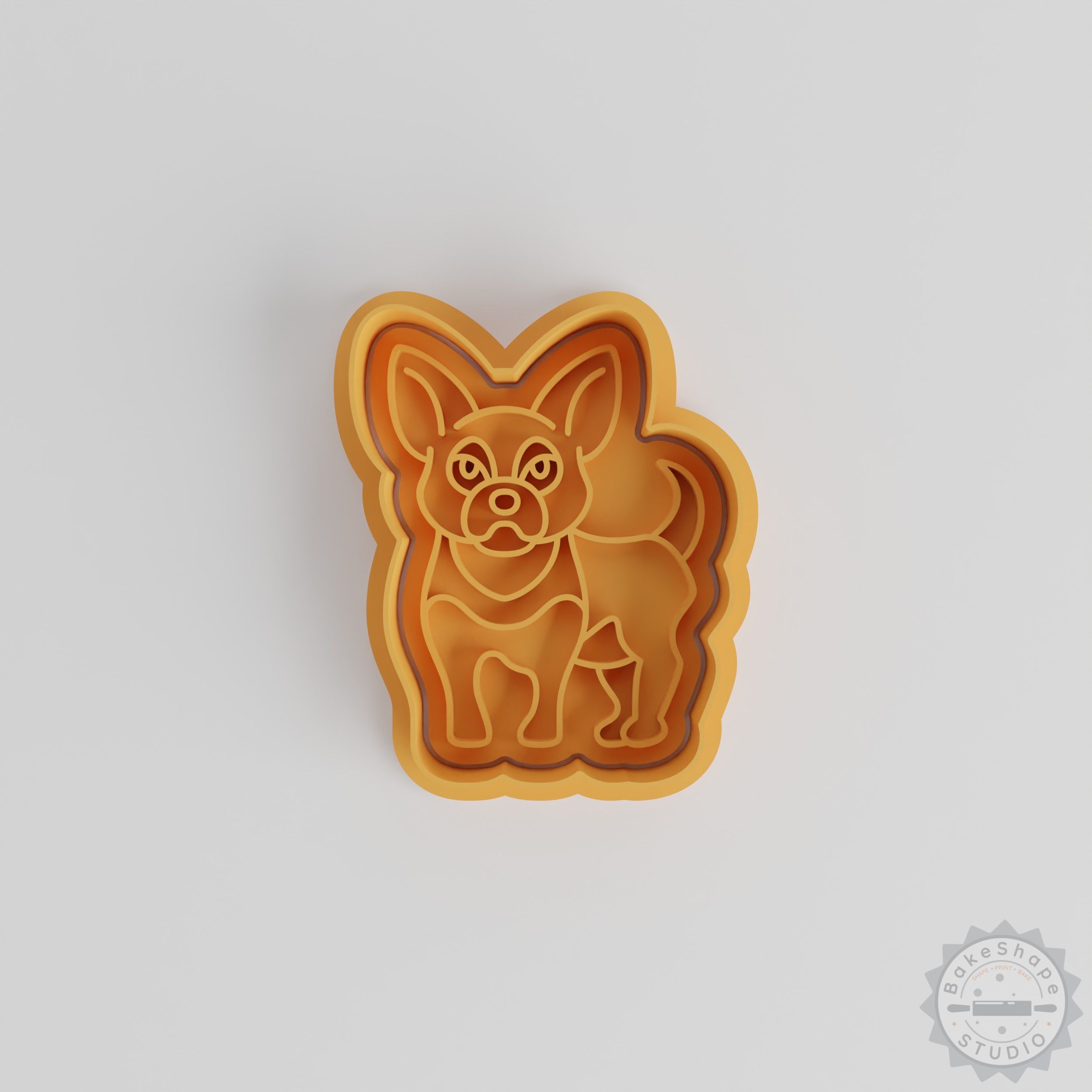 Chihuahua Shape Cutter & Stamp Set, Small/Mid/Large Sizes, 6-Piece Cookie and Fondant Tool, Perfect for Pet Dog Lovers