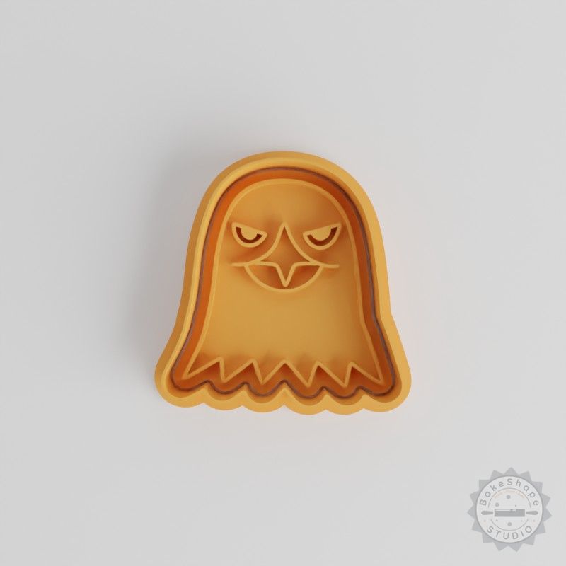 Eagle Shape Cutter and Stamp Set, 6-Piece Cookie & Fondant, Wildlife Bird Design, S/M/L Sizes