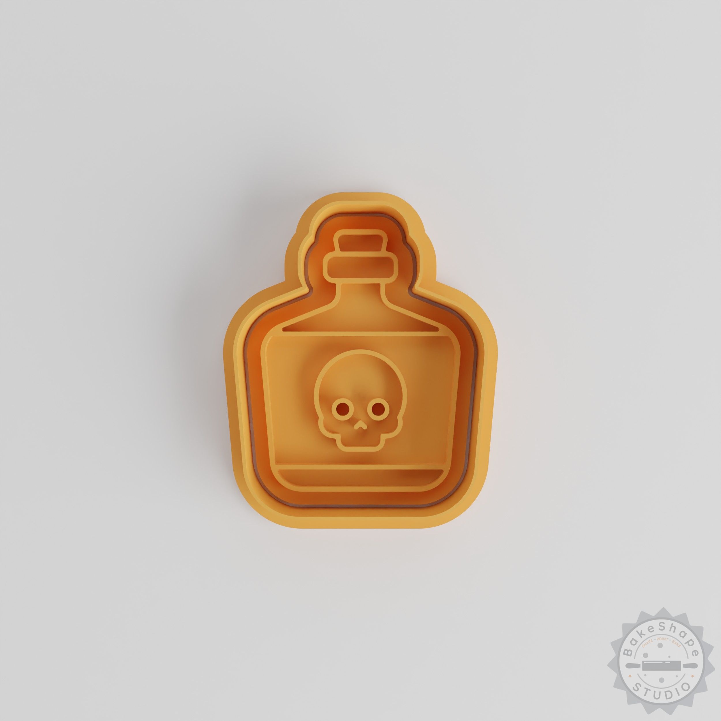 Poison Bottle Shape Cutter & Stamp Set, 6-Piece Collection for Cookies & Fondant, S/M/L