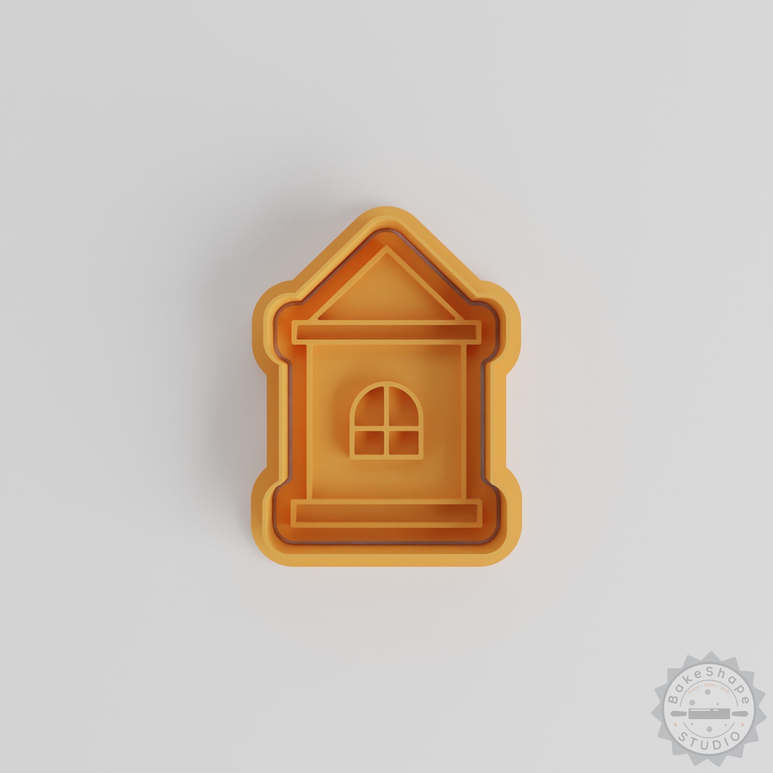 House Cookie Cutter Set, Perfect for Cookies and Fondant, 6-Piece Shape Cutter and Stamp, S/M/L Sizes