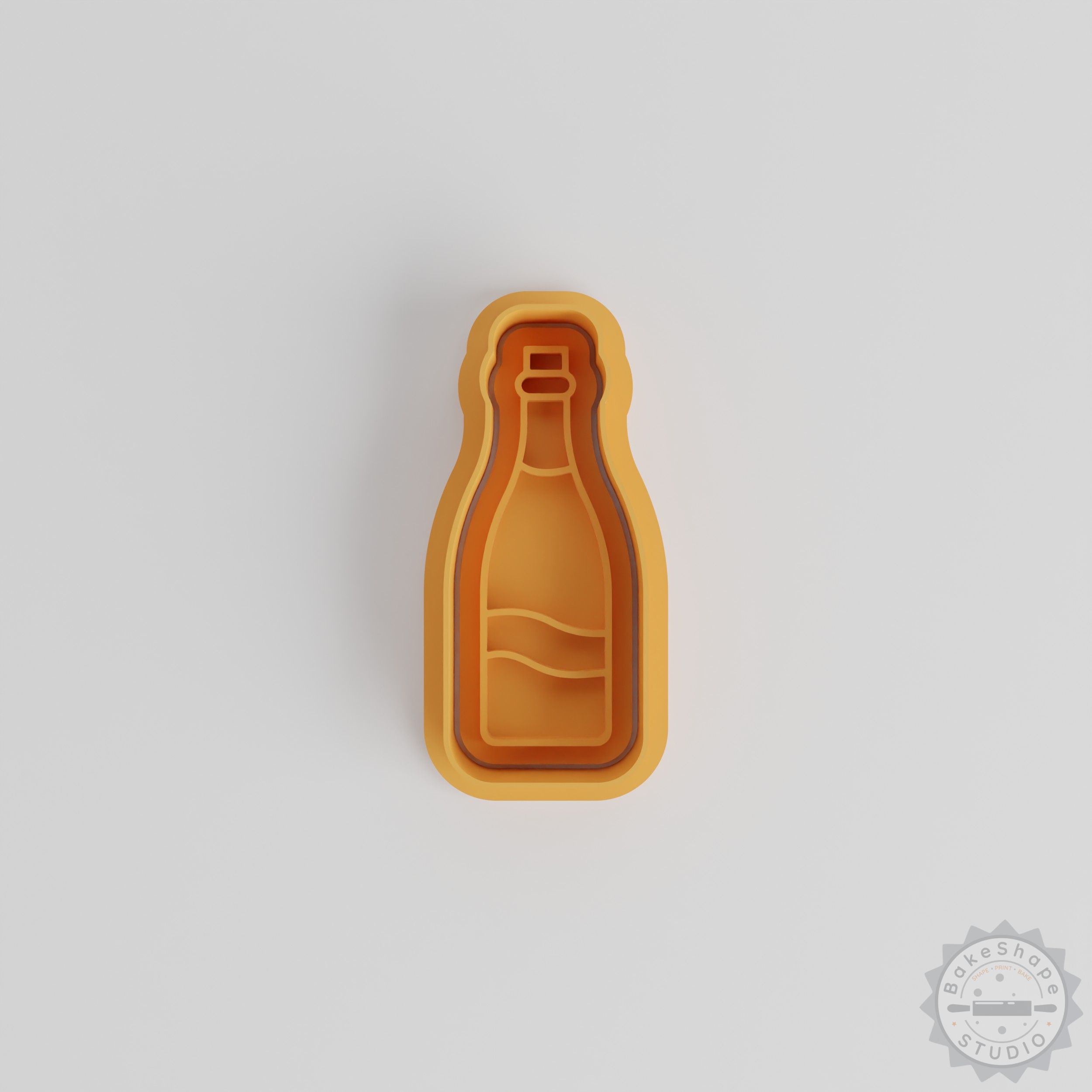 Wine Cookie Cutter and Stamp Set, Perfect for Cookies and Fondant, Includes 6 Pieces in 3 Sizes