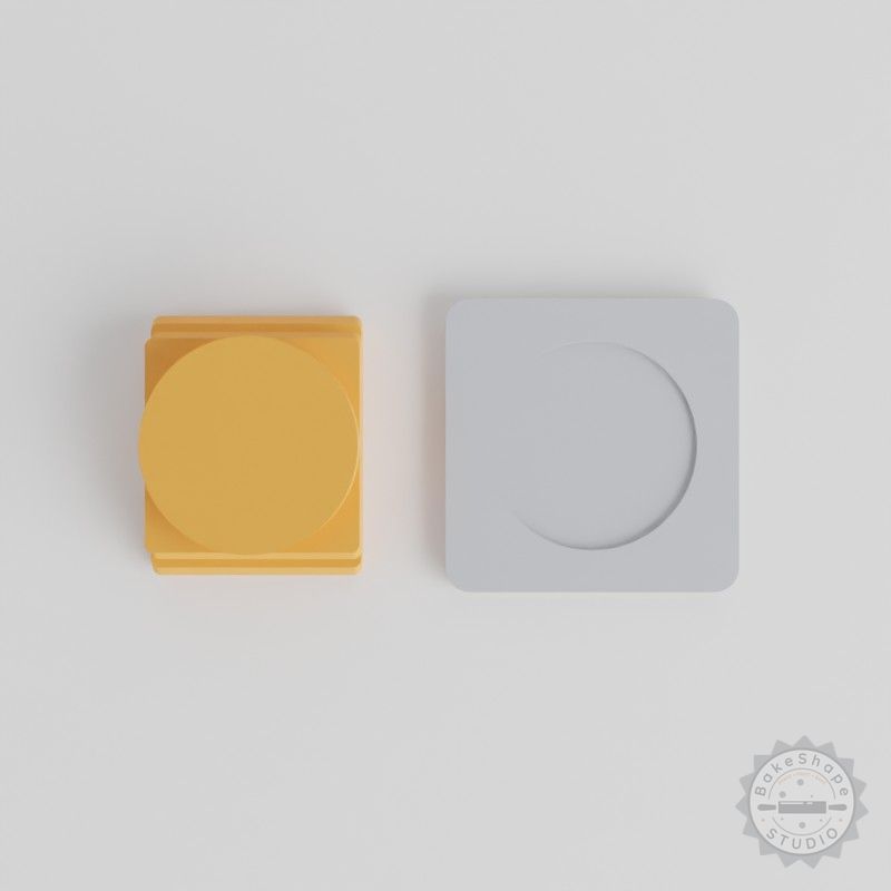 Circle Stamp Tile Set, 5 Sizes, Perfect for Clay, Cookies, Fondant, Soft Materials