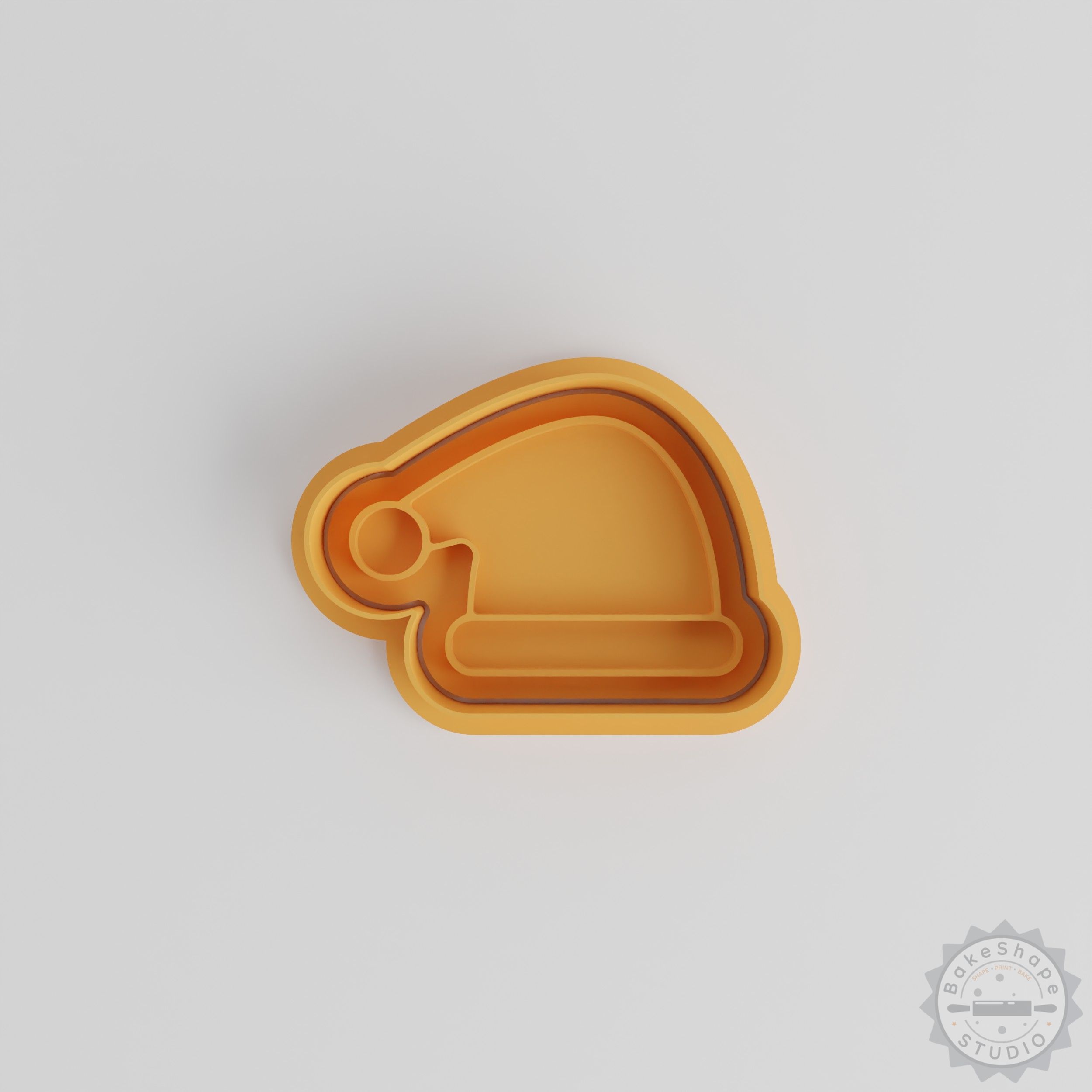 Santa Hat Cookie Cutter & Stamp Set, 6 Pieces, Holiday Baking, Festive Cookie Shapes