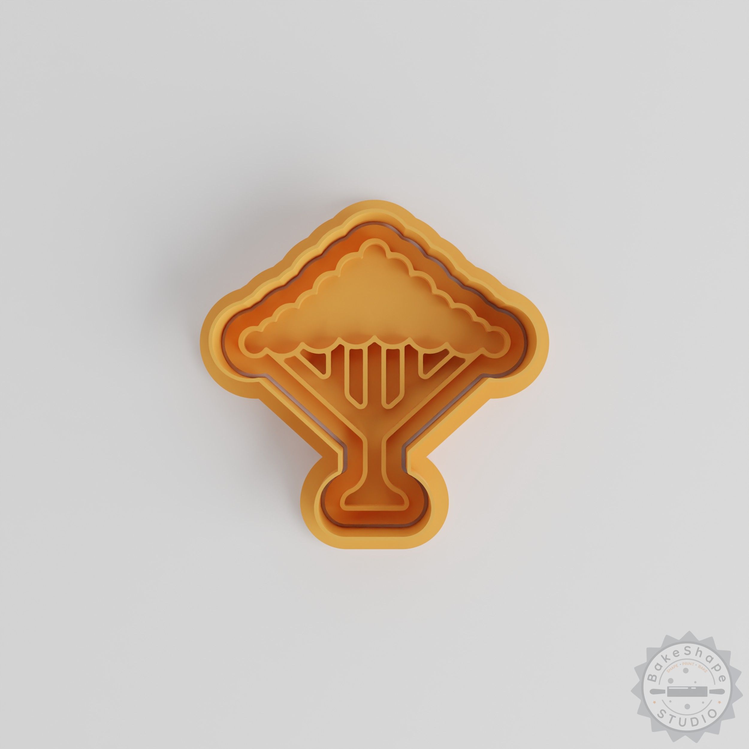 Giant Tree Cookie Cutter Set, 6-Piece, Shape Cutter and Stamp for Cookies, Fondant, S/M/L