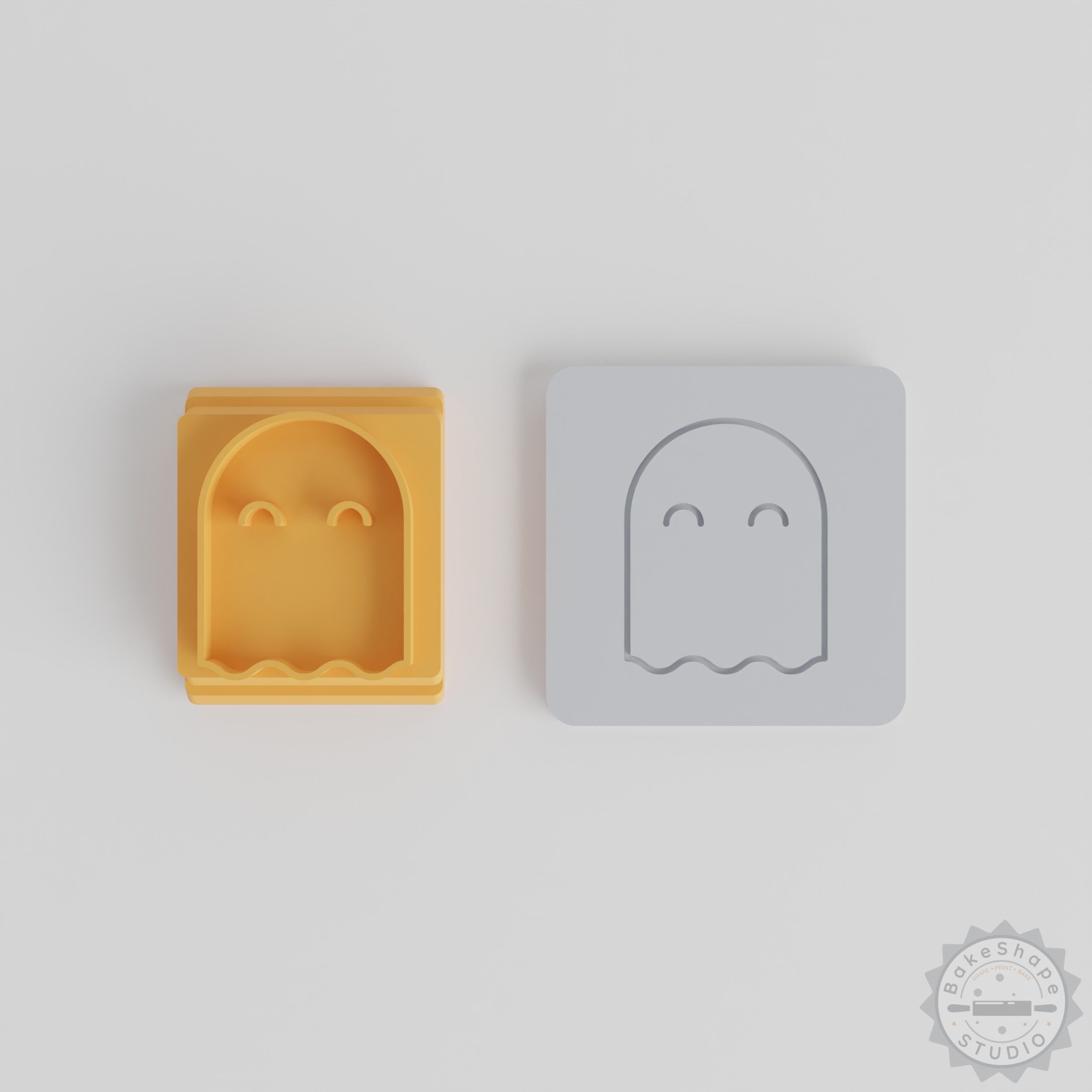Ghost Stamp Tile Set, Perfect for Clay, Cookies, Fondant, 5 Motif Sizes, Halloween Decoration
