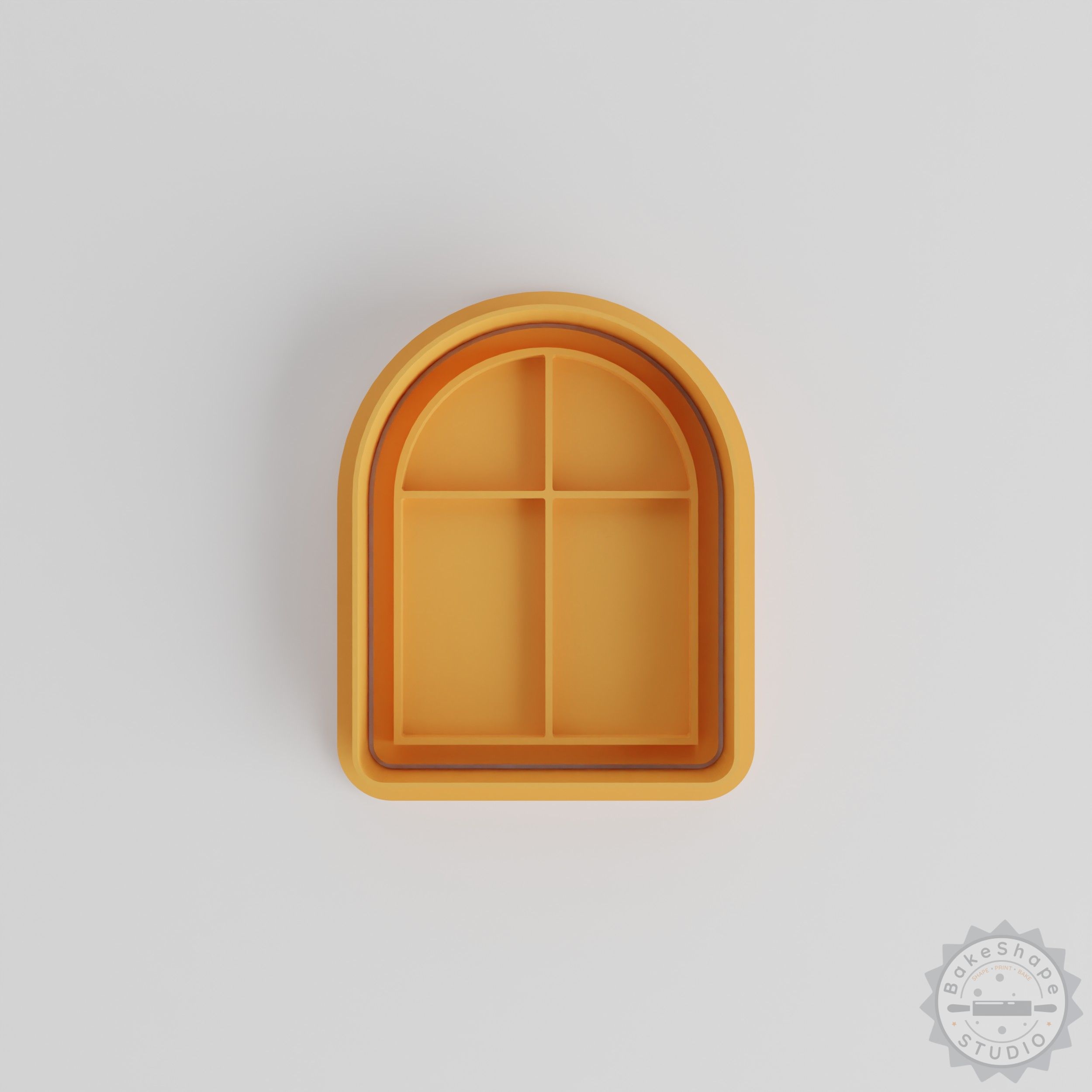 House Window Cookie Cutter & Stamp Set, 6-Piece, S/M/L Sizes, Perfect for Cookies & Fondant