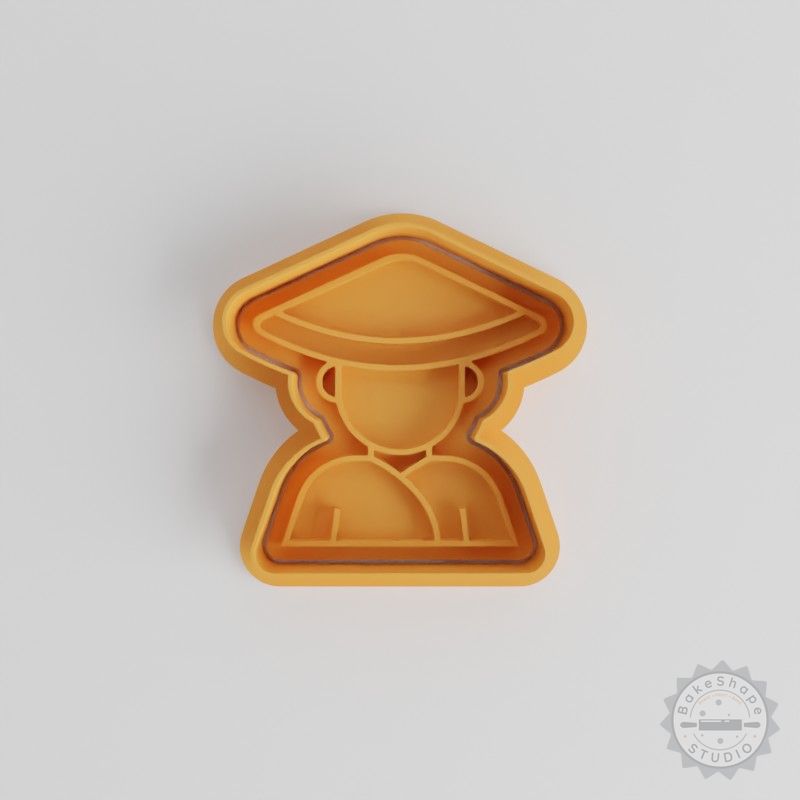 Kung Fu Cookie Cutter Set, Martial Arts Shape Stamps for Cookies, Fondant, 6-Piece, Sizes S/M/L
