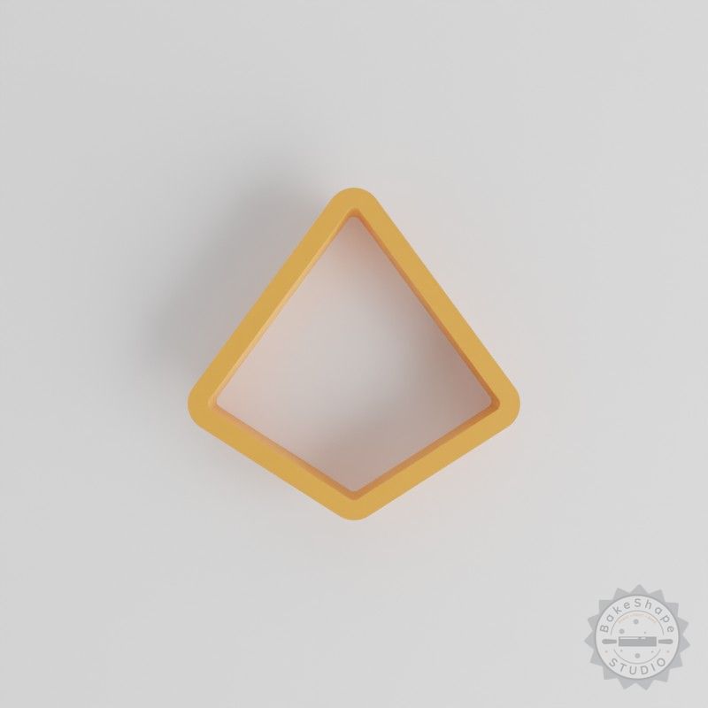Diamond Shape Cutter Set, 0.75"-5.00" Sizes, 18-Piece Pack for Cookies, Fondant, Clay, Geometric Rhombus Design