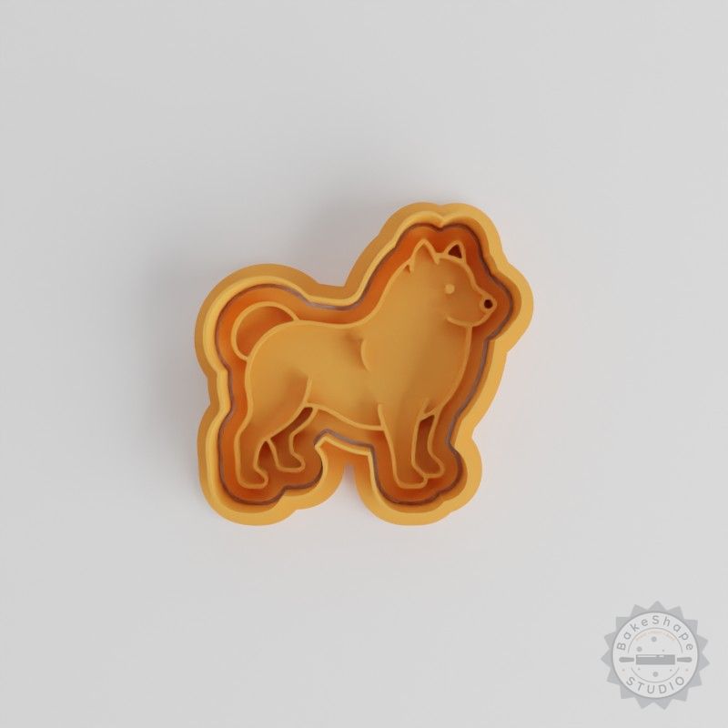 Samoyed Cookie Fondant Cutter and Stamp Set, 6 Pieces, S/M/L Sizes, Perfect for Dog Lovers