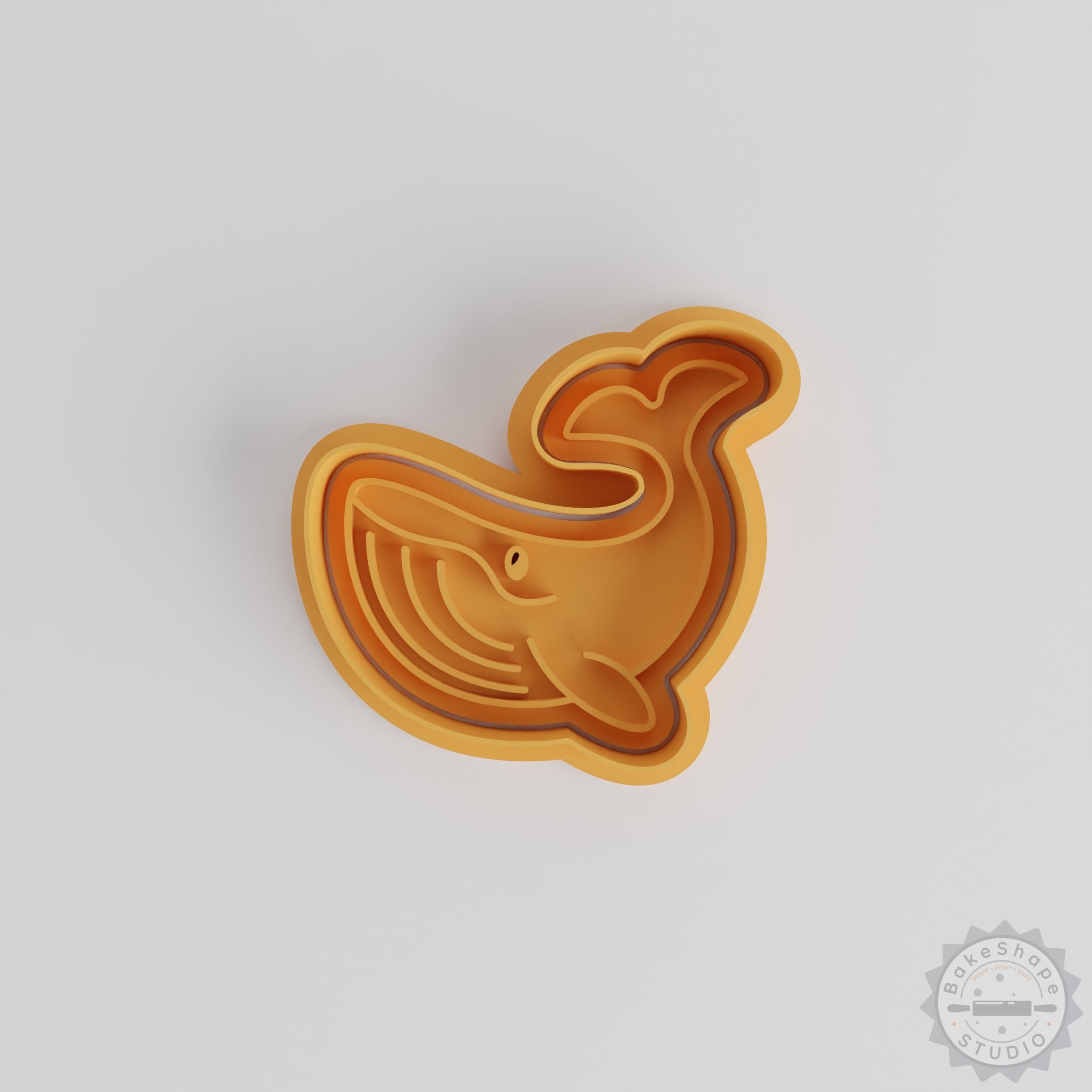 Whale Cookie Cutter and Stamp Set, 6 Piece, Ocean Marine Animal Shapes for Fondant and Baking