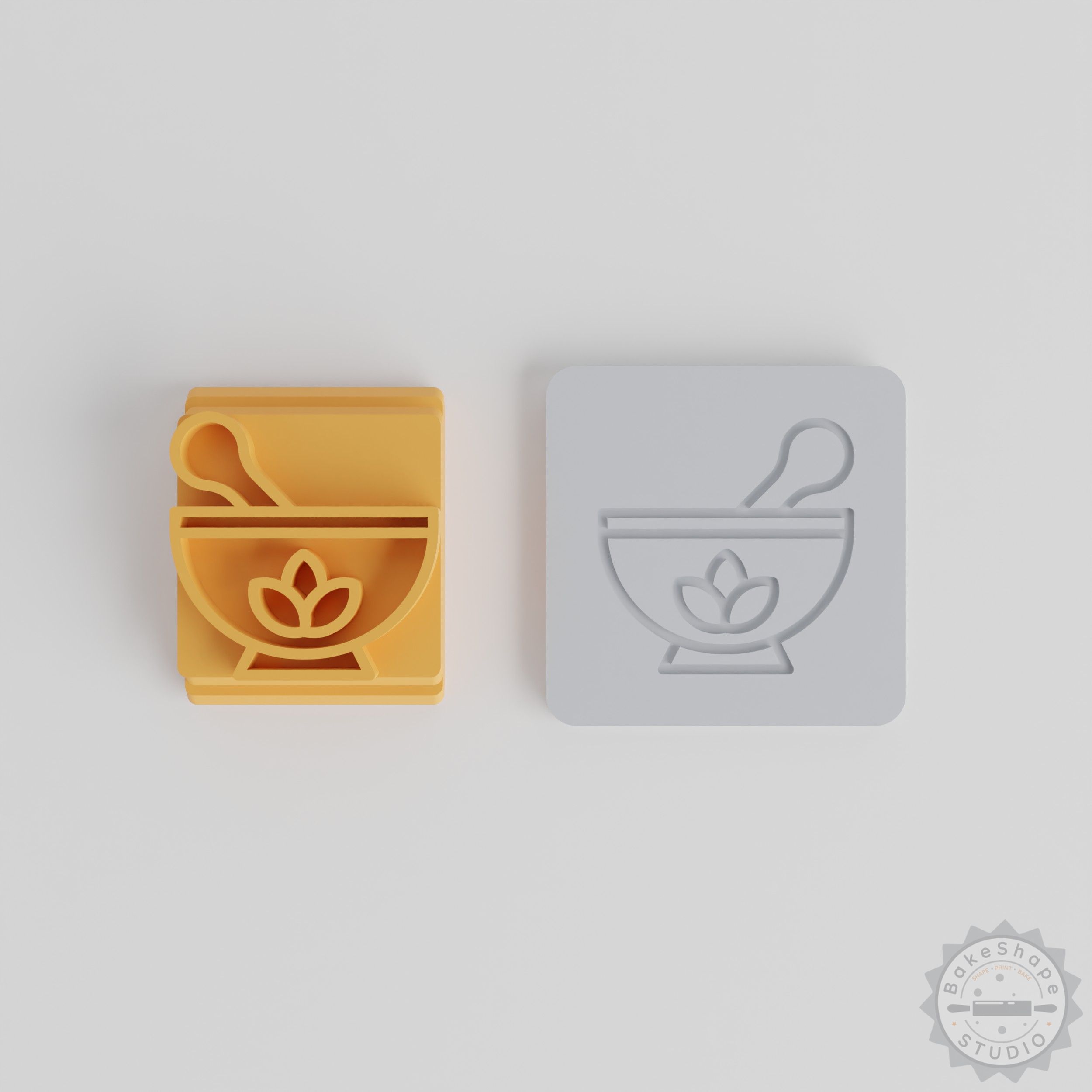 Traditional Chinese Medicine Stamp Set, 5 Sizes Decorative Tile Stamps for Clay, Cookie, Fondant