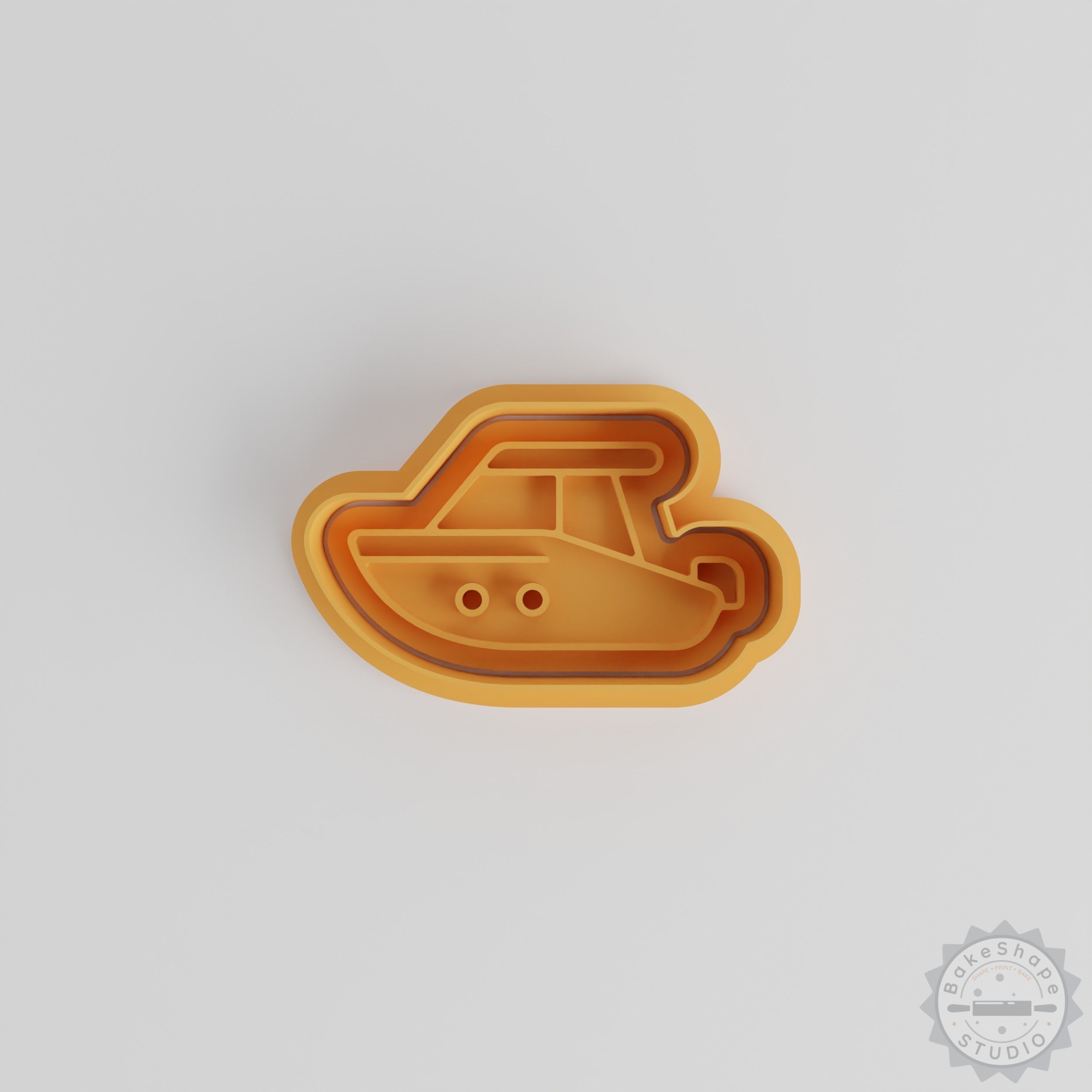 Speed Boat Shape Cutter Set, 6 Pc Baking Stamps, Perfect for Cookies & Fondant