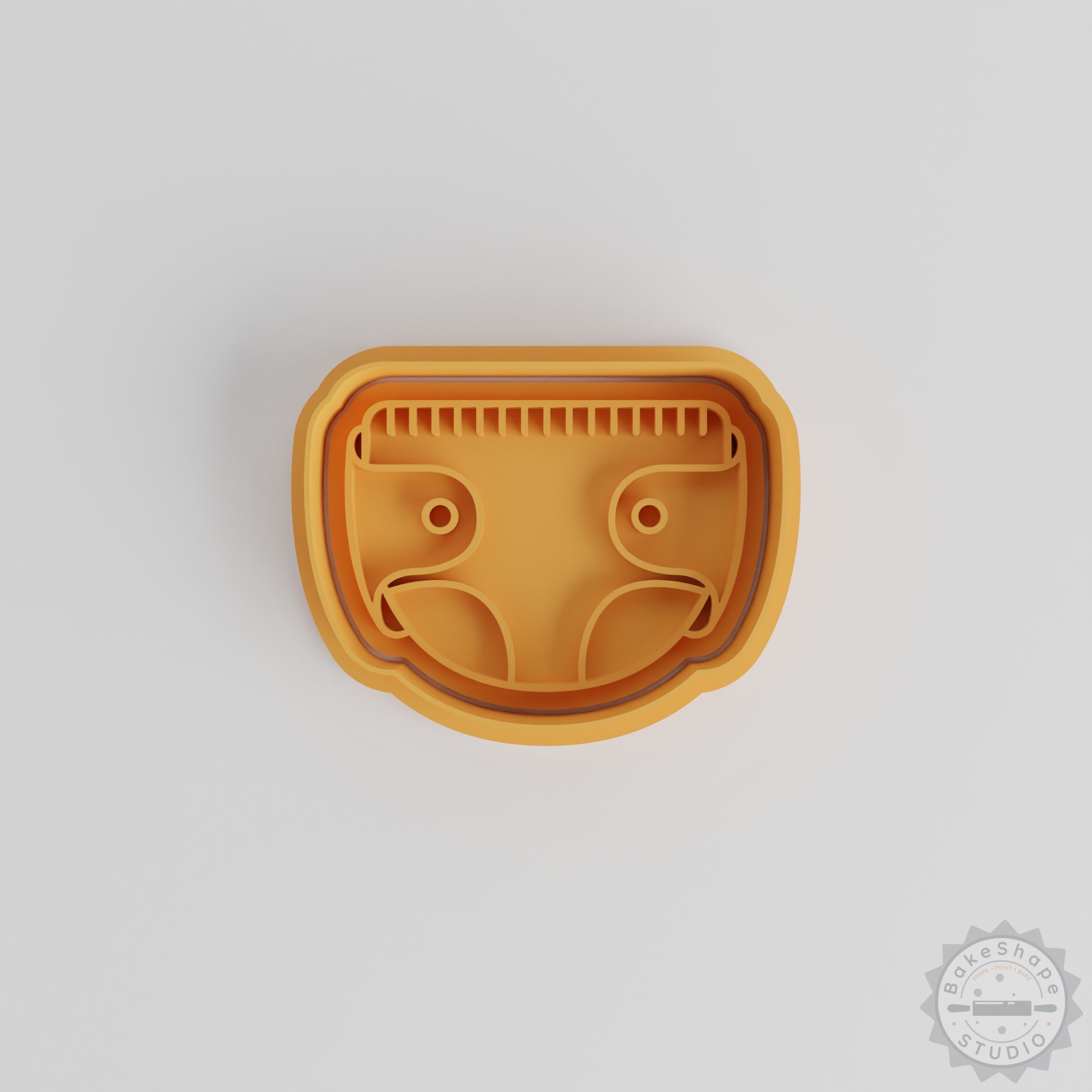 Baby Diaper Shape Cutter and Stamp Set, 6-Piece Collection for Cookies and Fondant, Sizes S/M/L