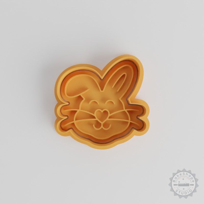 Easter Bunny Shape Cutter and Stamp Set, Perfect for Cookies and Fondant, S/M/L Sizes