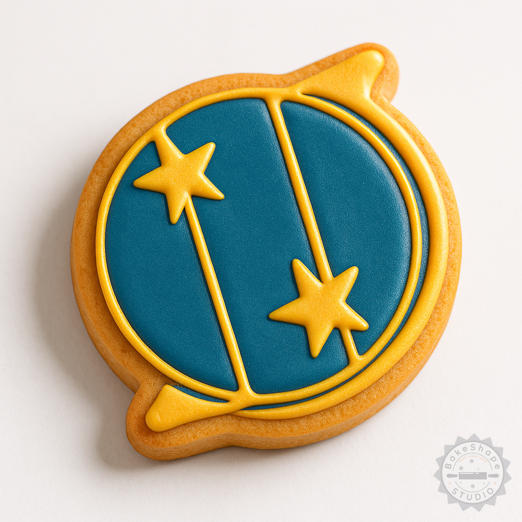 Decorated example 1 of Punarvasu Nakshatra Vedic Astrology Cookie Cutter Set, 6-Piece, S/M/L, Perfect for Fondant & Cookies