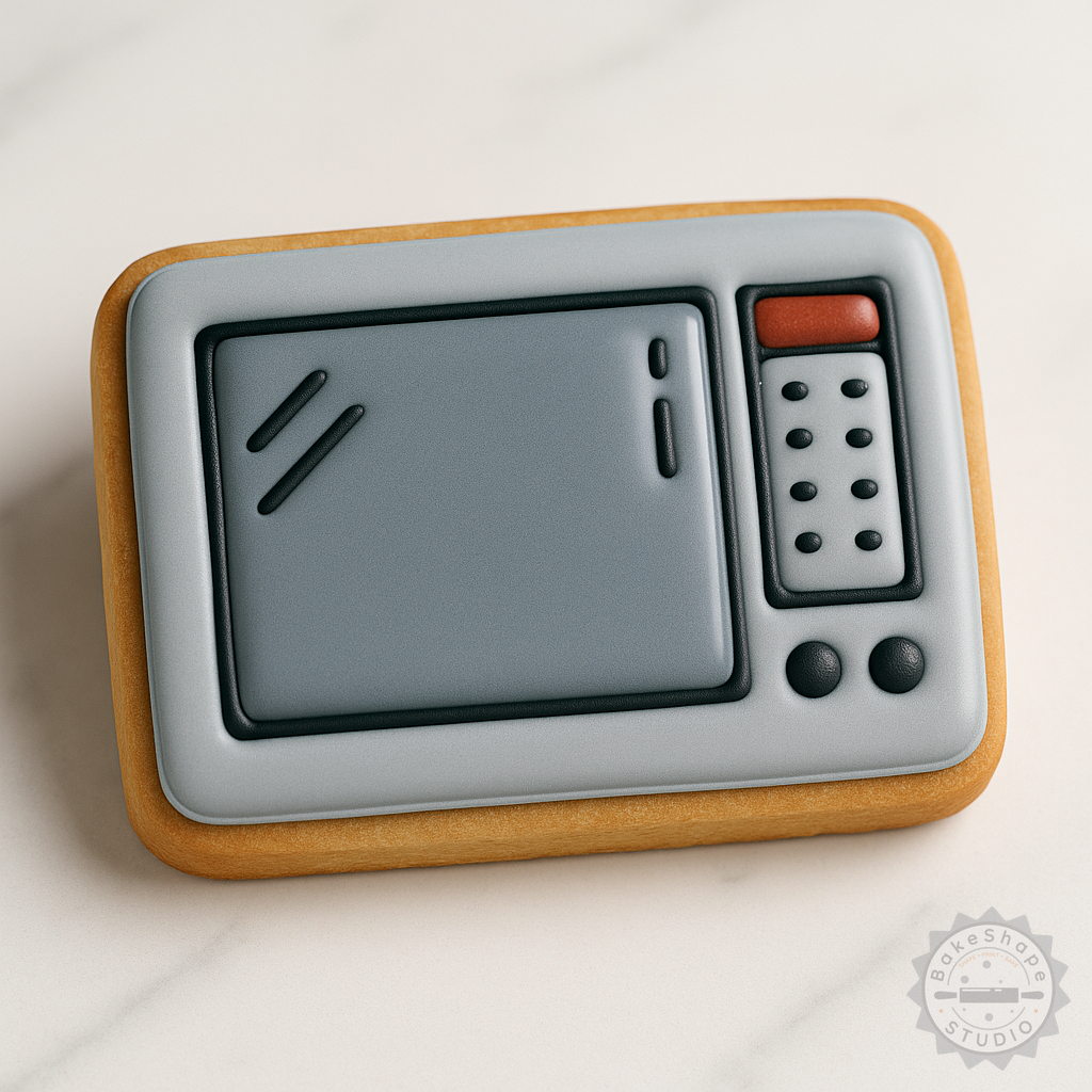 Decorated example 1 of Oven Shape Cutter Set, Cookie & Fondant Stamps, Baking Kitchen Appliance Bundle