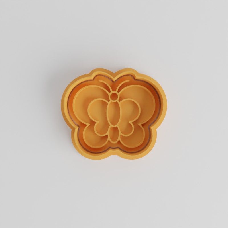 Butterfly Shape Cutter and Stamp Set, Perfect for Cookies and Fondant, 6-Piece Set, S/M/L Sizes