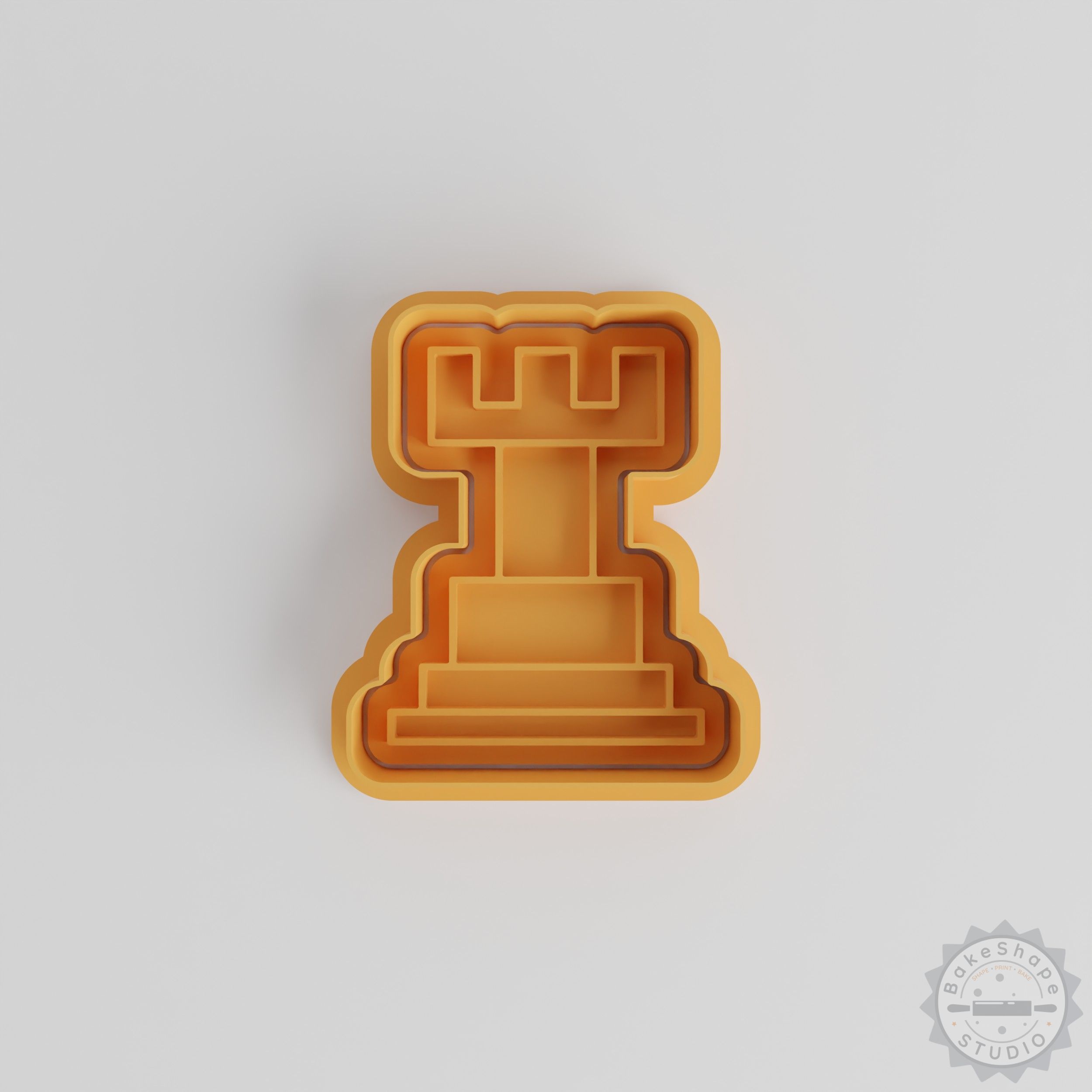 Chess Shape Cutter & Stamp Set, Perfect for Cookies & Fondant, 3 Sizes, 6 Pieces