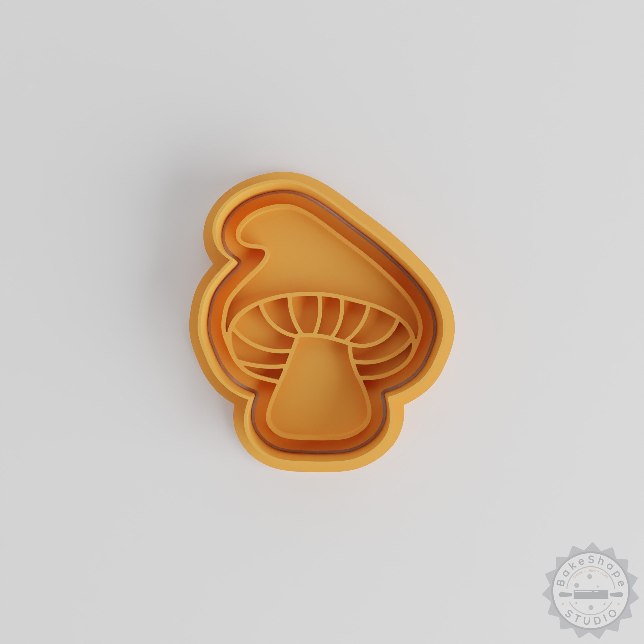 Mushroom Cookie Cutter and Stamp Set, 6-Piece, S/M/L Sizes, Perfect for Cookies and Fondant