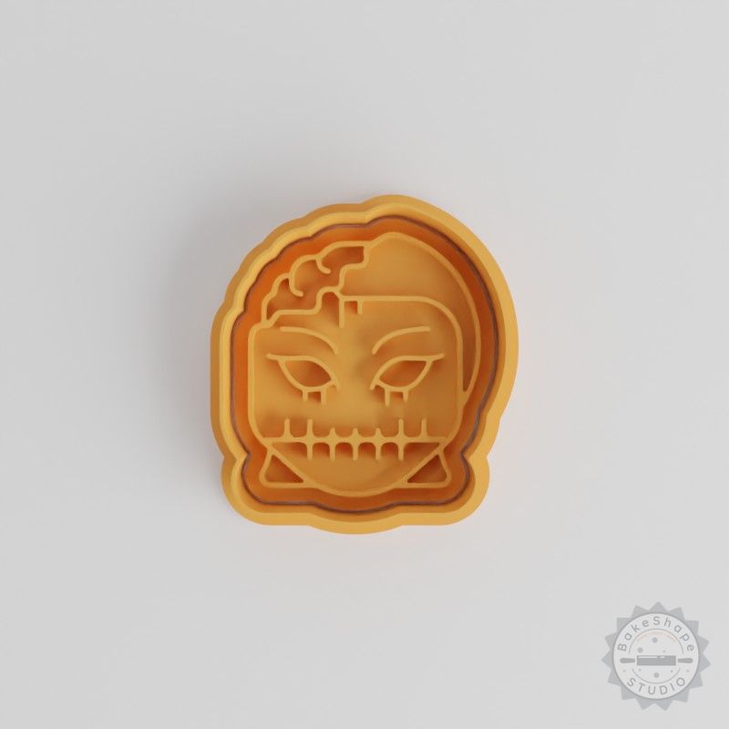 Zombie Girl Cookie Cutter & Stamp Set, Halloween Baking, S/M/L Sizes, 6-Piece Halloween Decor