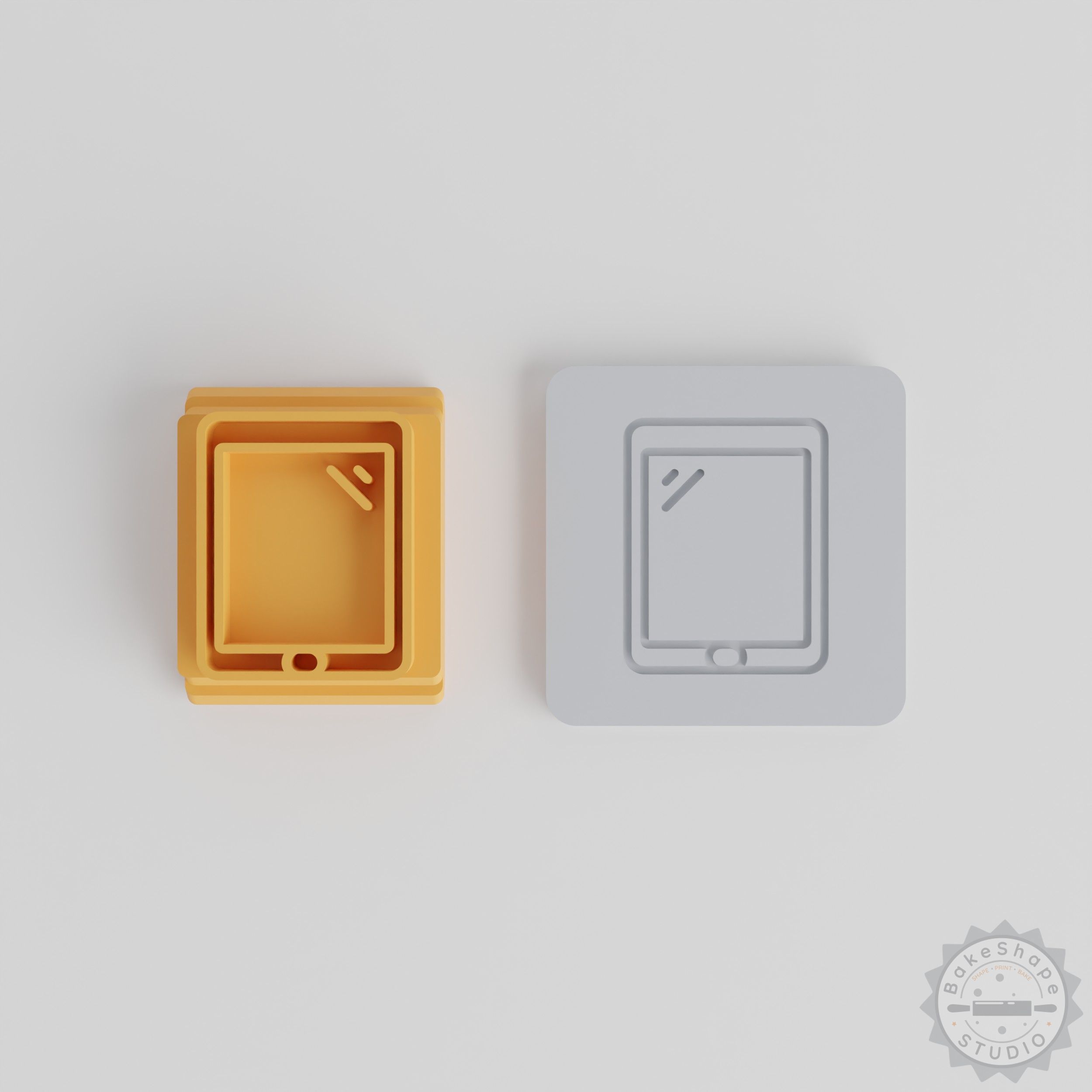 Touch Screen Tablet Device, Set of 5 Stamp Tile Motifs, Ideal for Clay and Cookies