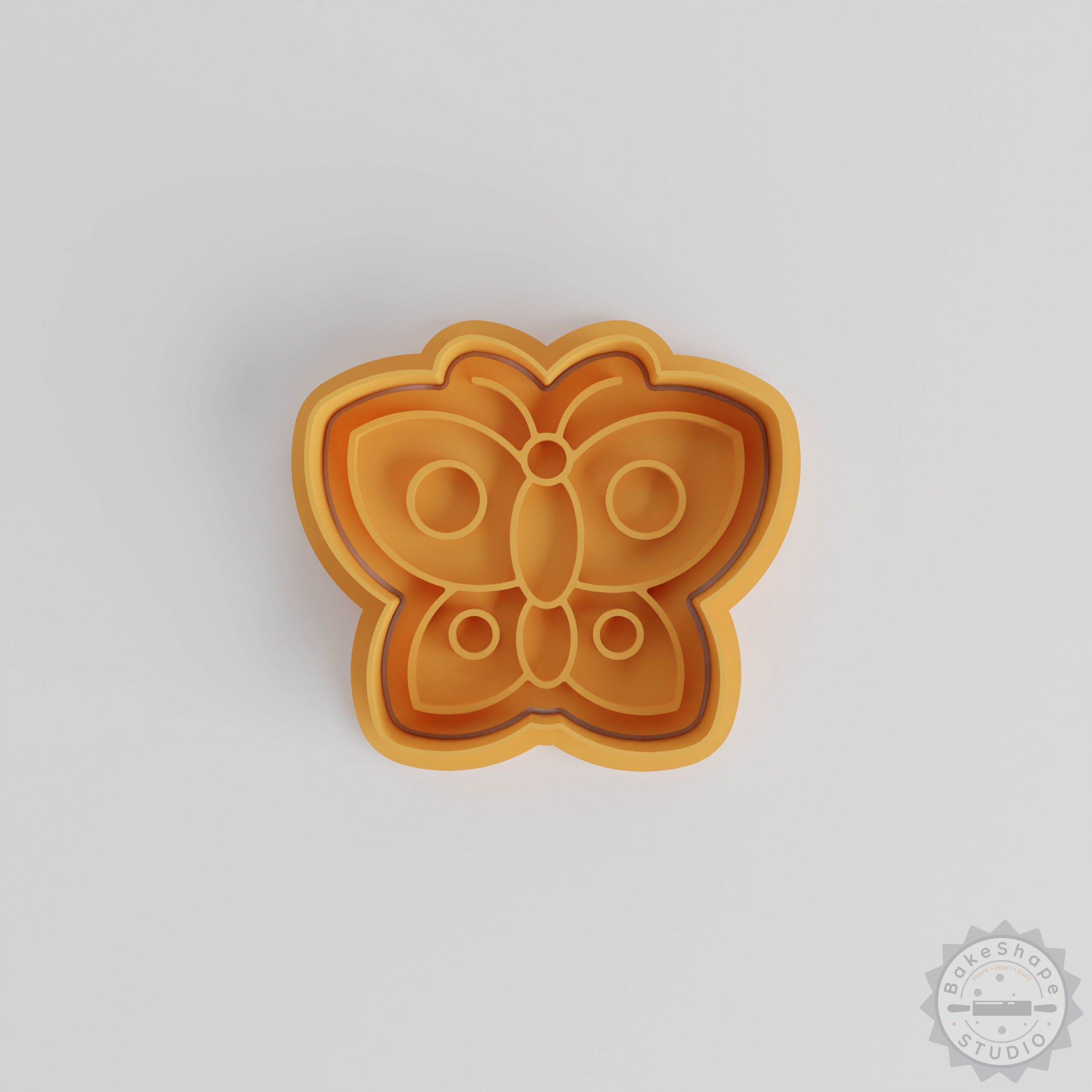 Butterfly Shape Cutter and Stamp Set, Perfect for Cookies and Fondant, 6-Piece S/M/L Collection