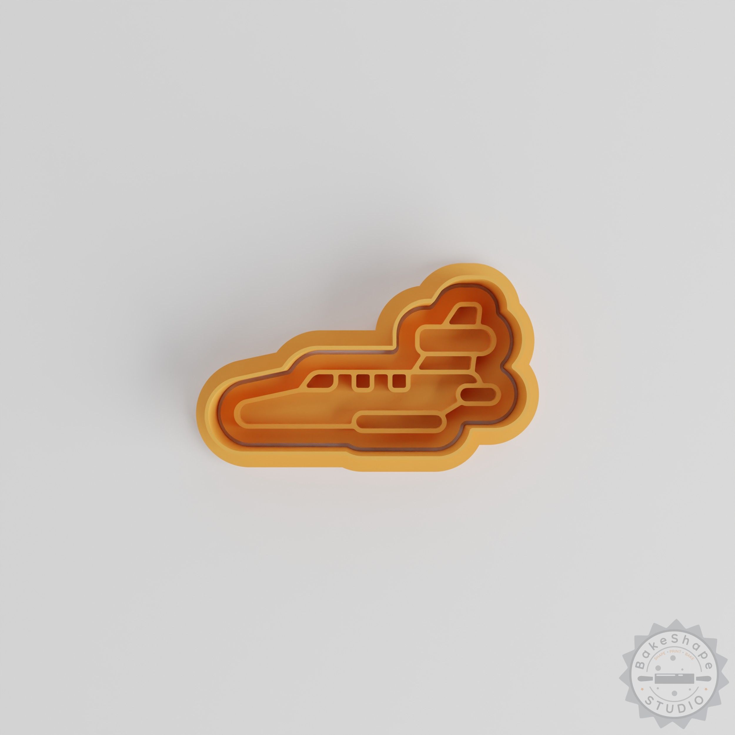 Private Jet Cookie Cutter Set, 6-Piece Shape Cutter Stamp, Perfect for Fondant Cookies