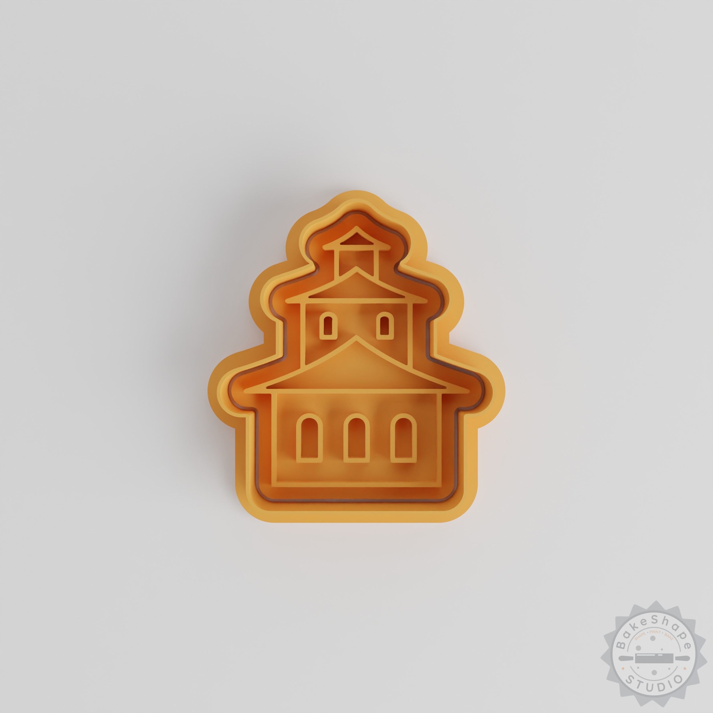 Temple Cookie Cutter & Stamp Set, 3 Sizes, 6 Pieces, Perfect for Cookies & Fondant