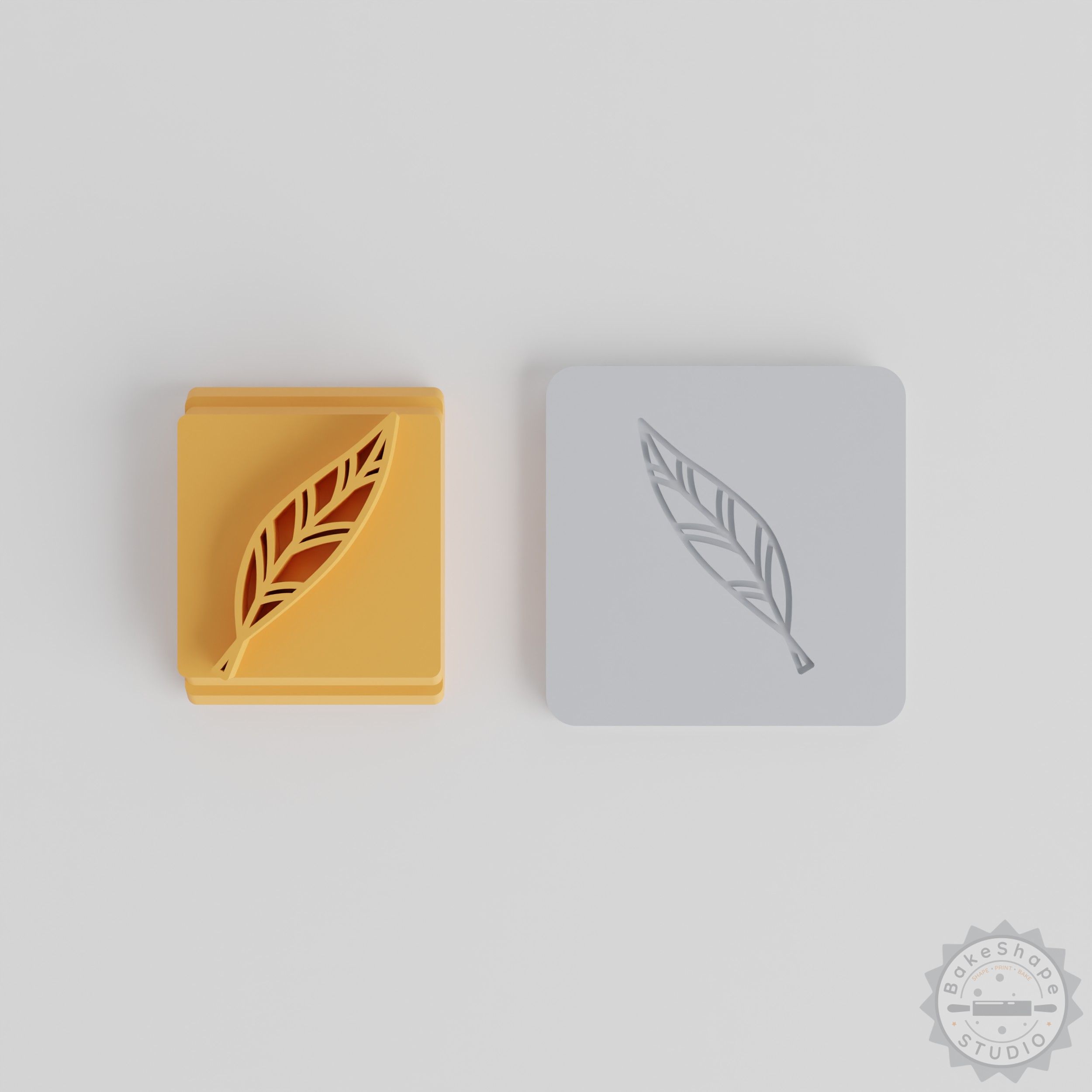 Leaf Stamp Tile Set, 5 Sizes, Perfect for Clay, Cookies, Fondant, Nature Leaf Design