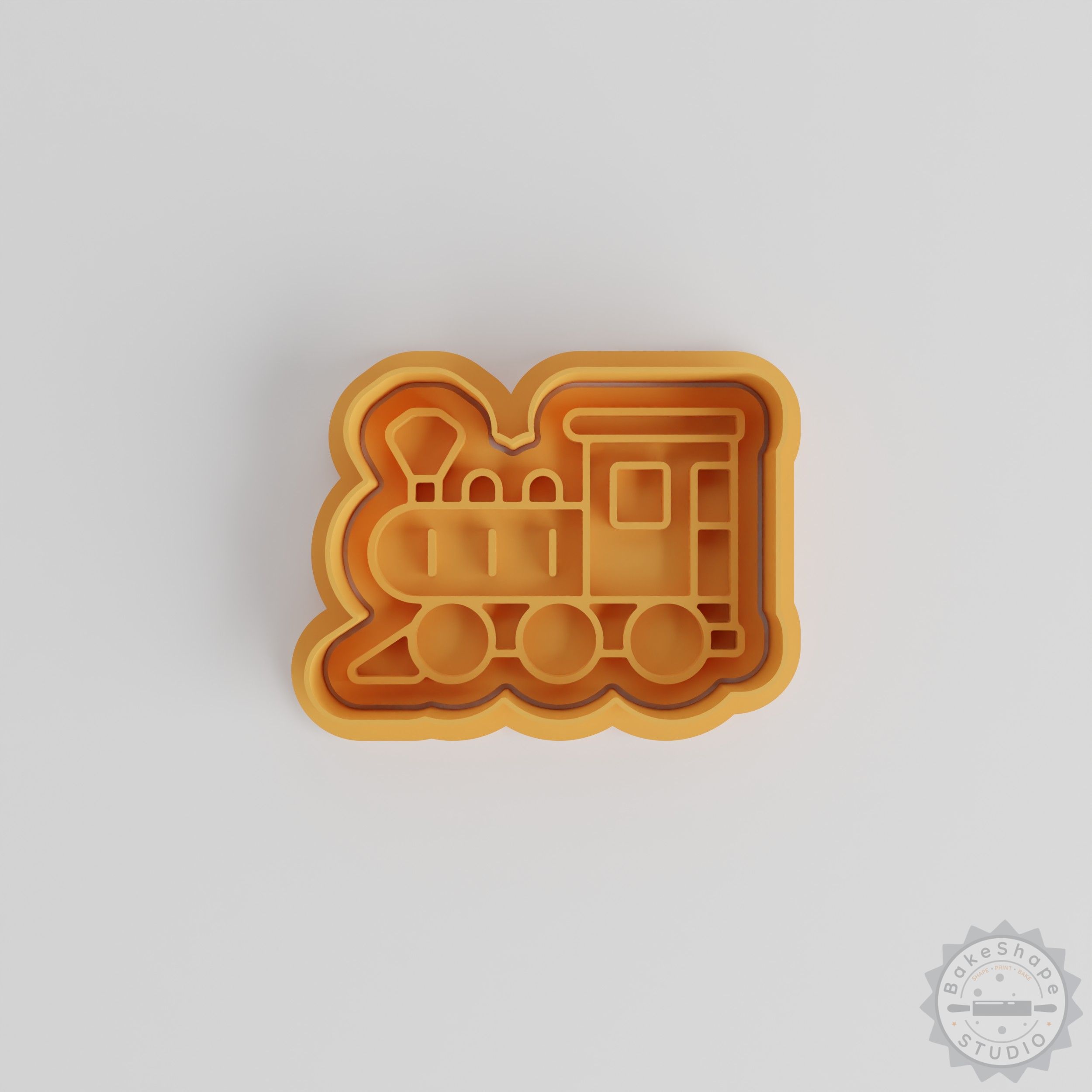 Vintage Train Cookie Cutter and Stamp Set, 6-Piece, S/M/L Sizes, Perfect for Fondant and Baking