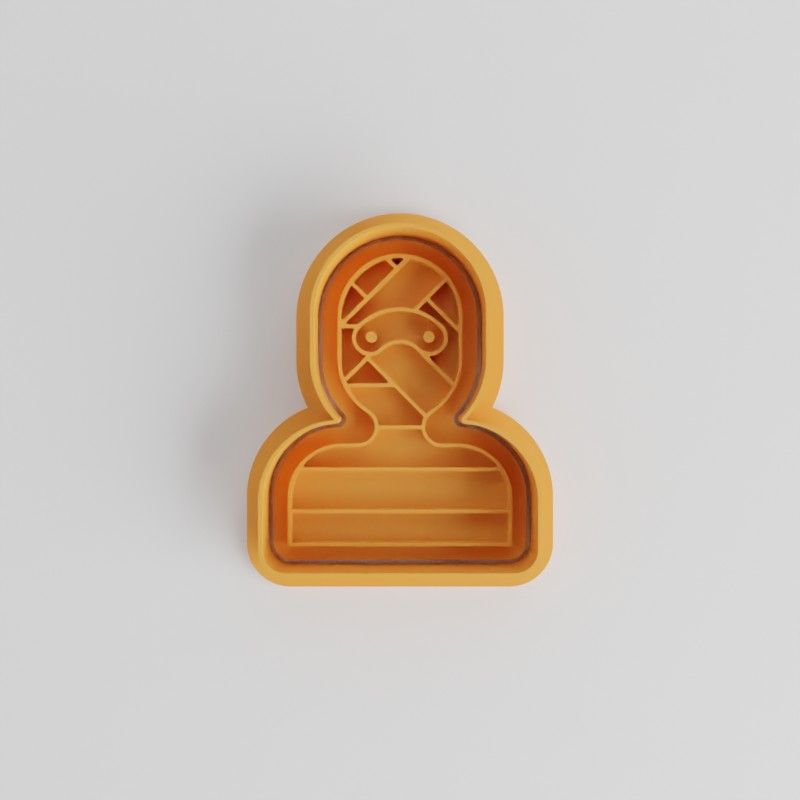 Bandit Cookie Cutter and Stamp Set, Perfect for Fondant, S/M/L Sizes, 6-Piece Baking Tool Collection