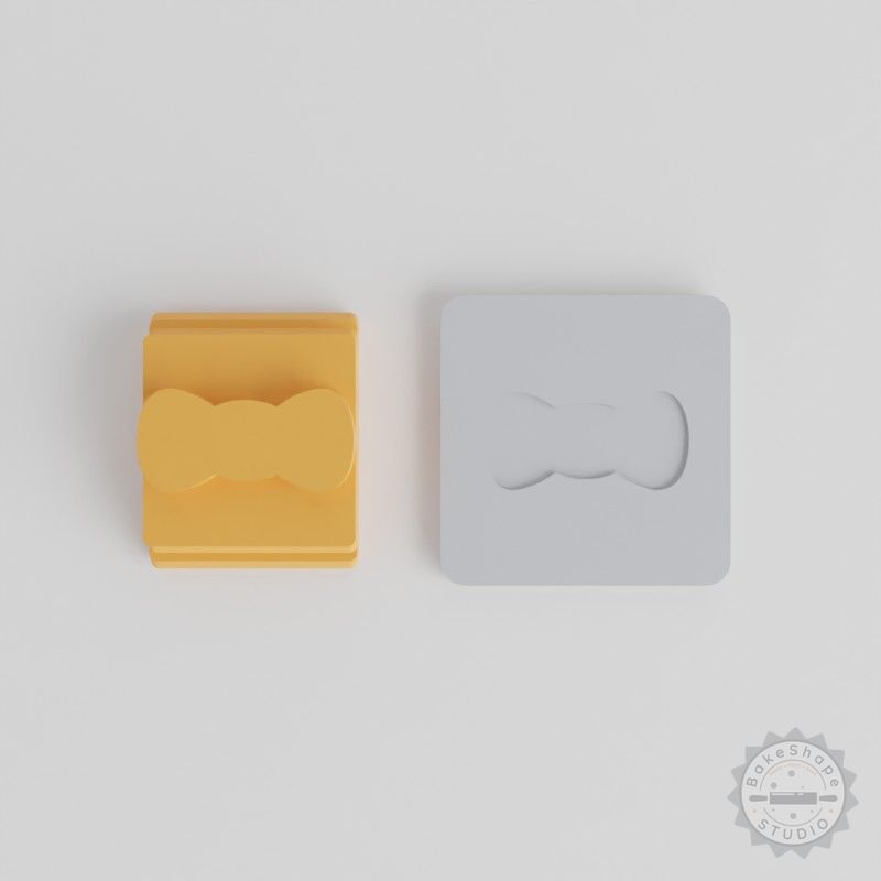 Bow Stamp Tile Set, 5 Sizes for Clay, Cookies, Fondant, Perfect Decorative Knot Designs