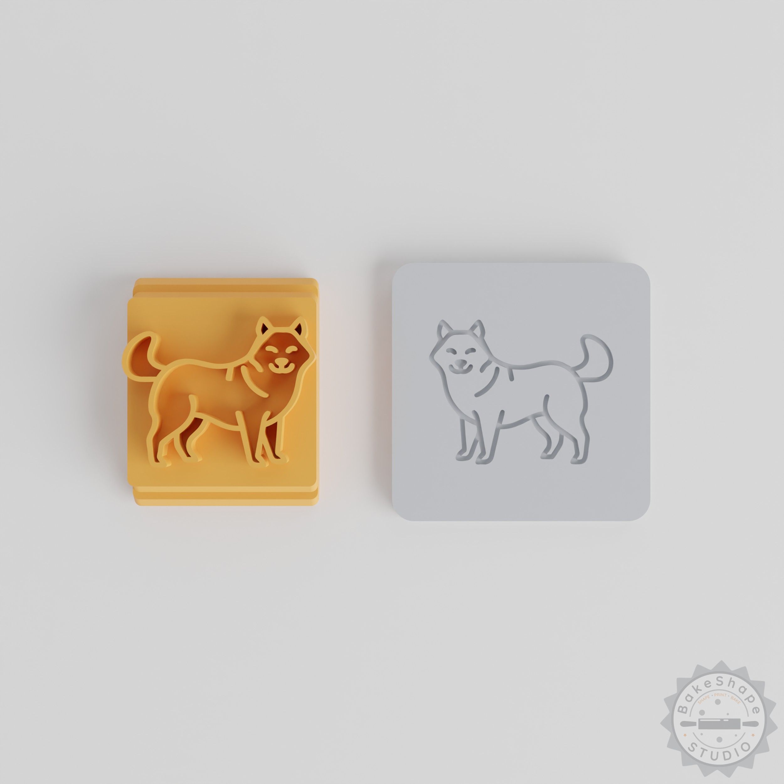 Dog Stamp Tile Set, 5 Sizes, Perfect for Clay, Cookies & Fondant