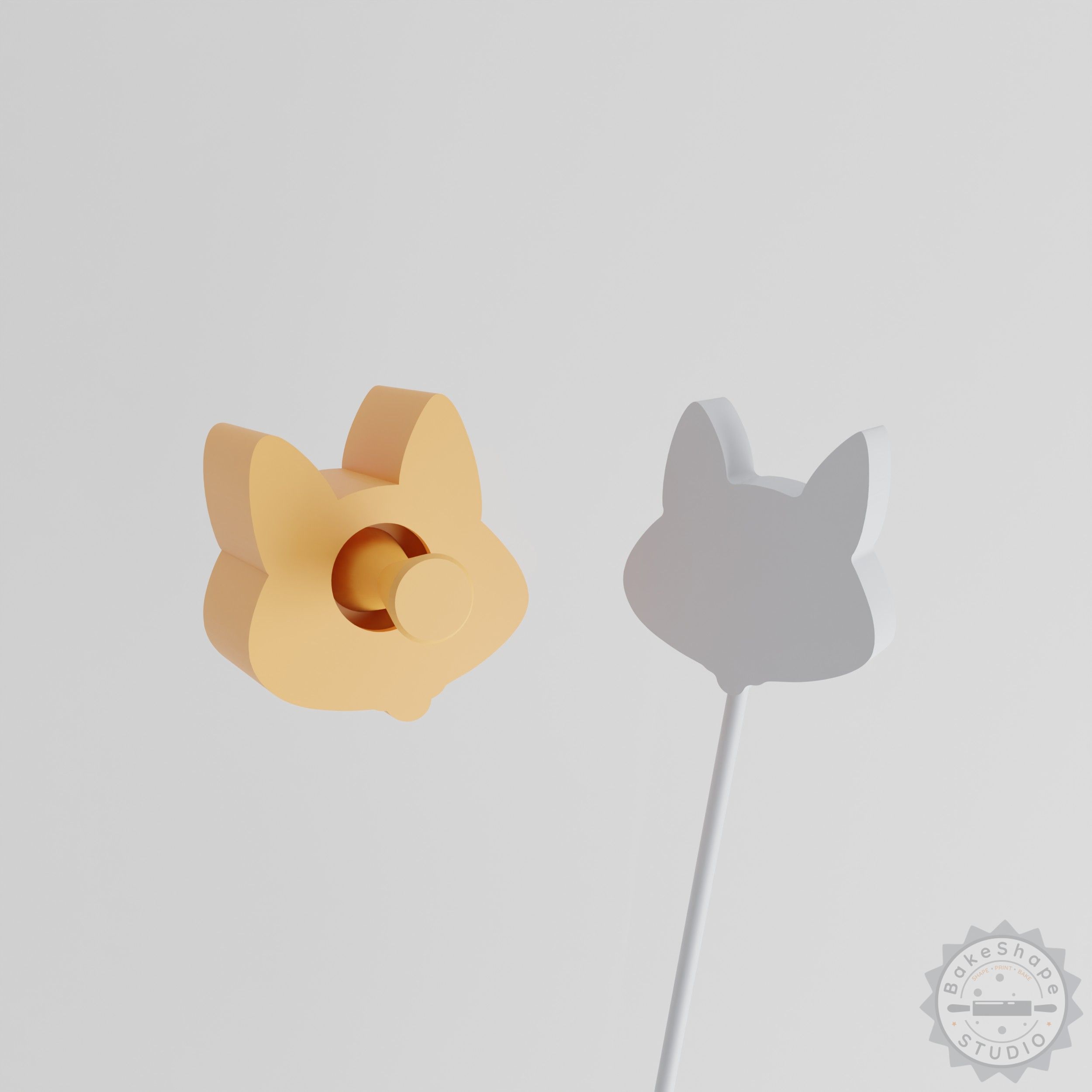 Fox Cake Pop Mold, Wildlife Fox Head Design, 2-Piece Set
