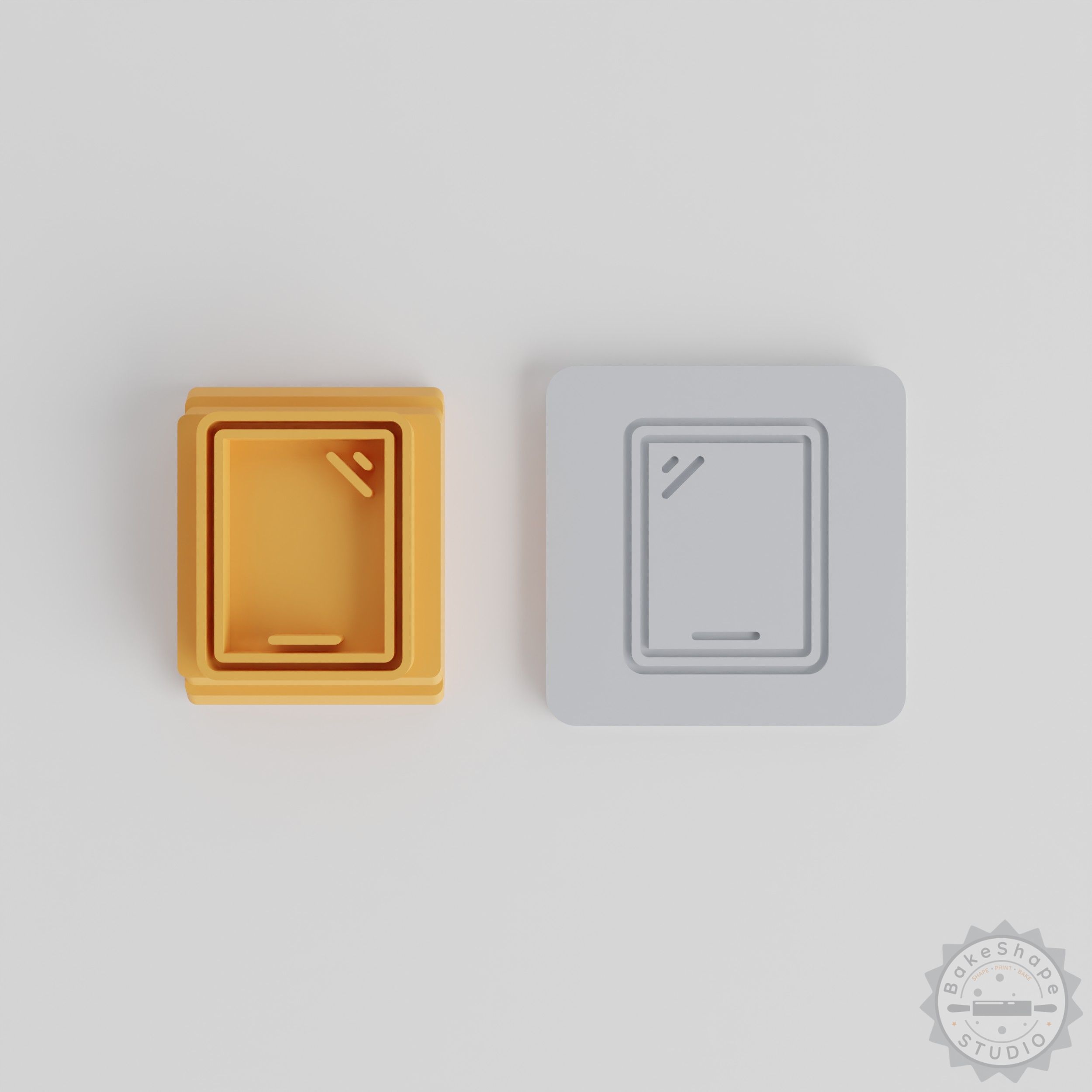 Portable Digital Tablet, Touchscreen Device with 5 Stamp Tile Molds for Clay, Cookie, Fondant Crafting