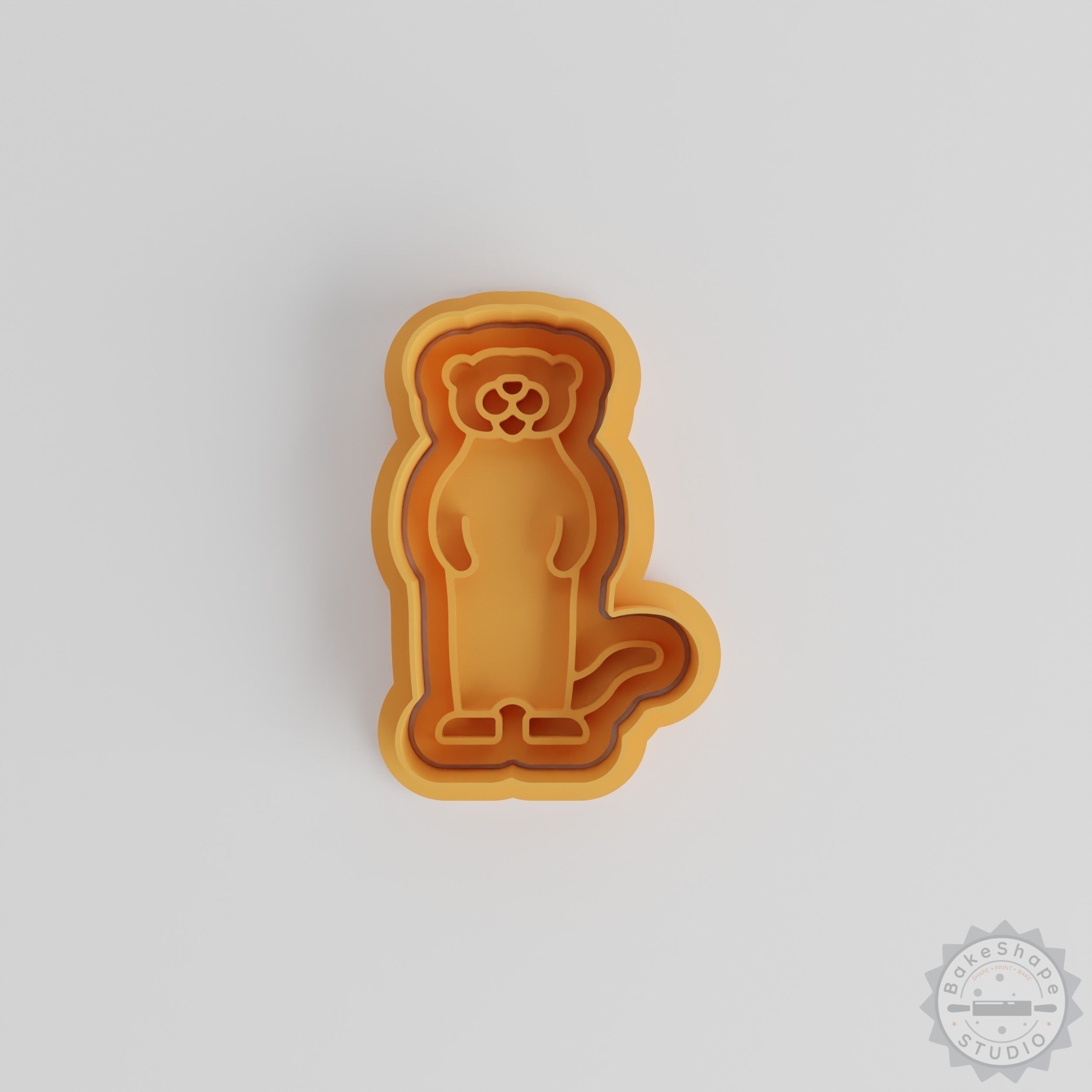 Otter Shape Cutter & Stamp Set, Perfect for Cookies & Fondant, 6 Piece S/M/L