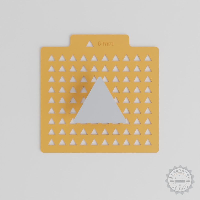 Triangle Sprinkle Stencil Set, 5 Sizes, Compatible with Sprinkles, Sugar, Cocoa, Glitter