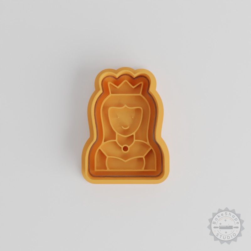 Queen Cookie Cutter & Stamp Set, 6-Piece, Royal Crown & Regal Tiara, S/M/L Sizes, Perfect for Cookies and Fondant