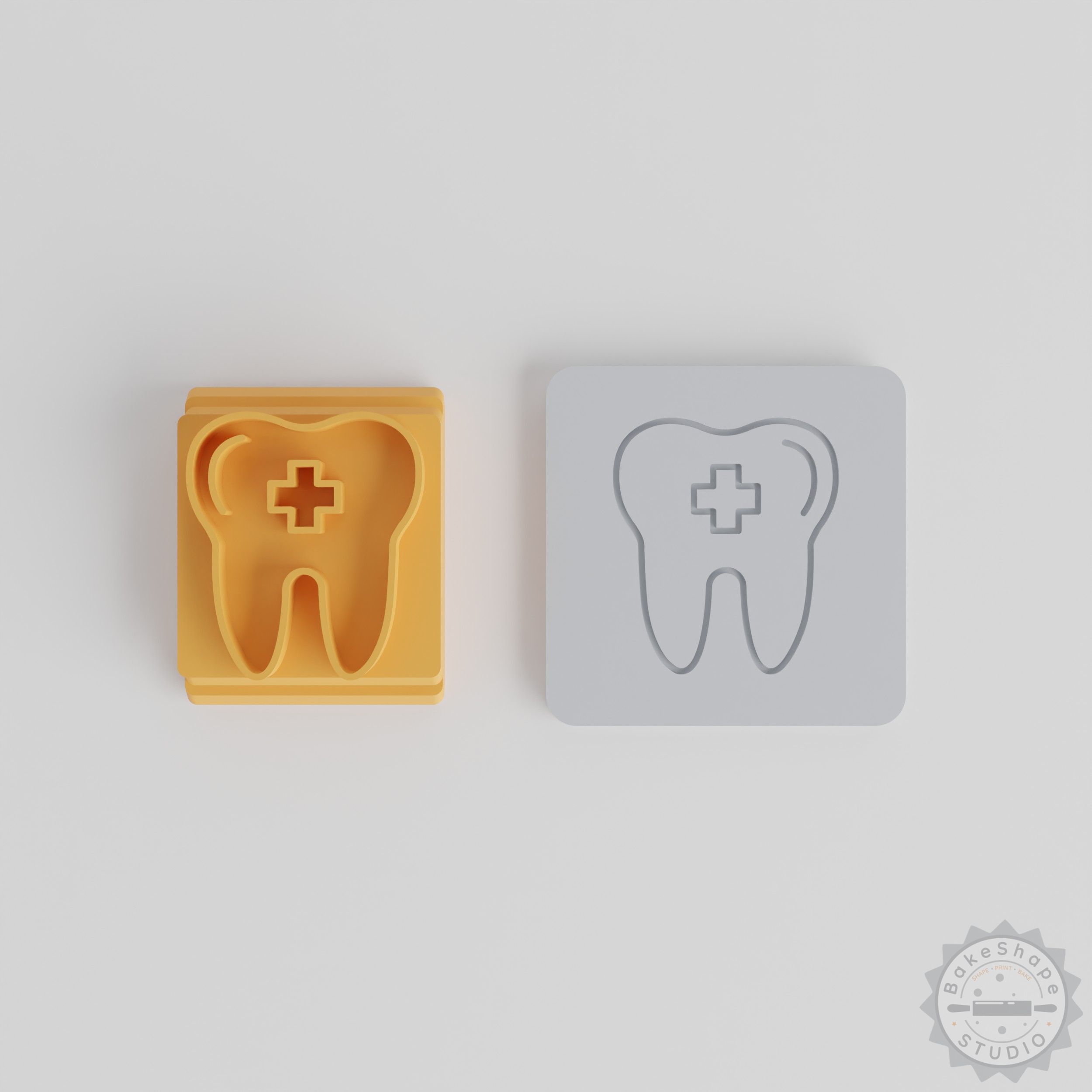 Dental Stamp Tile Set, 5 Sizes for Clay and Fondant, Perfect for Cookies and Soft Materials