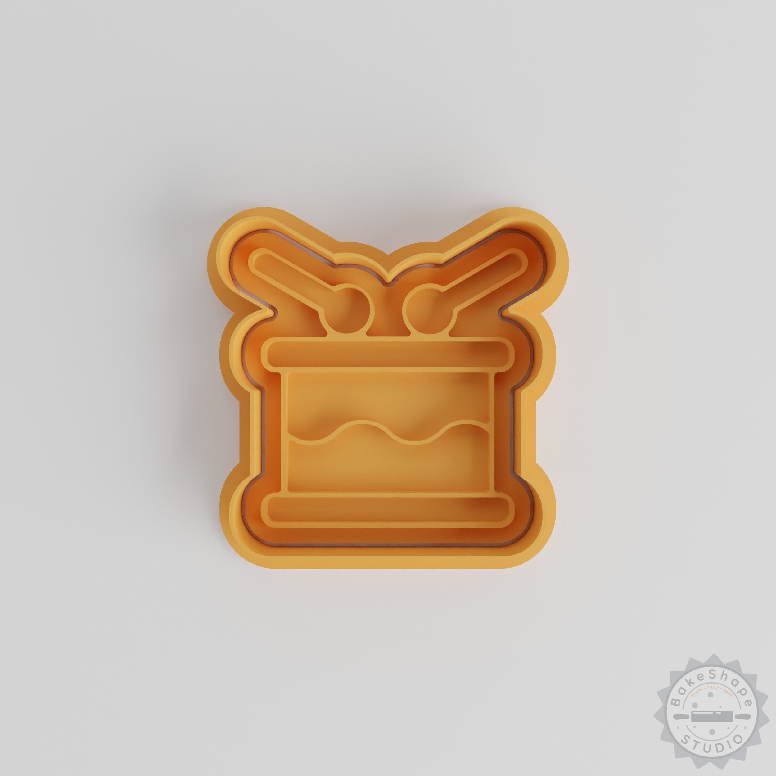 Drum Shape Cutter & Stamp Set, 6-Piece Cookie & Fondant Design Tools, S/M/L Sizes for Baking & Party Themes