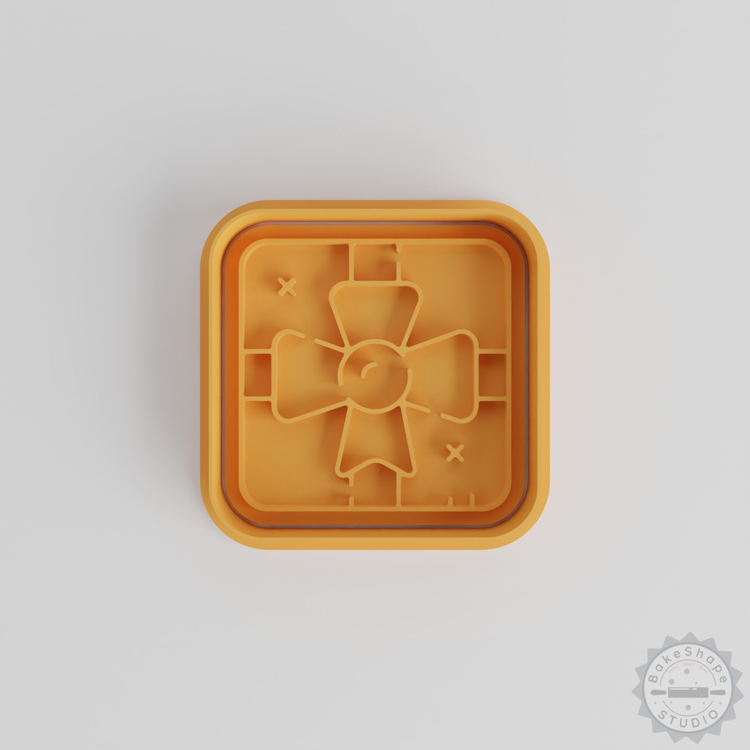 Gift Shape Cutter and Stamp Set, Perfect for Cookies and Fondant, 3 Sizes, 6 Pieces, Holiday Present