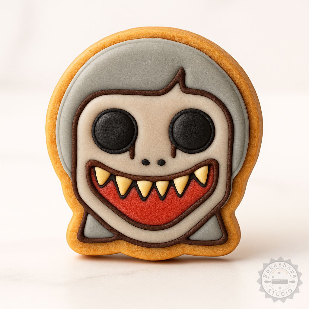 Demon Girl cookie cutter and stamp STL set for 3D printing Halloween themed cookies and fondant