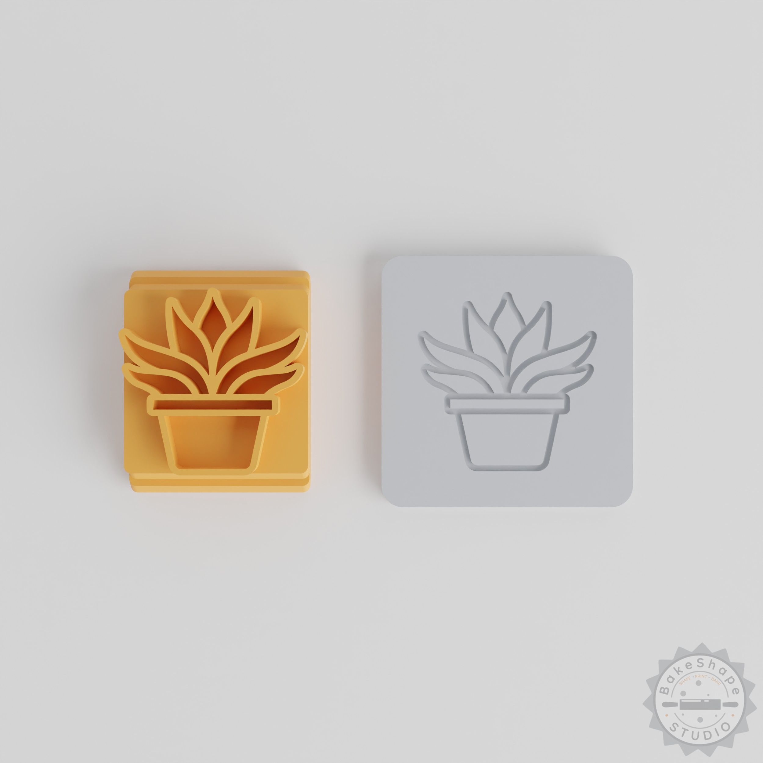 Gasteria Stamp Tile Set, 5 Motif Sizes for Clay, Cookies, Fondant, DIY Crafting