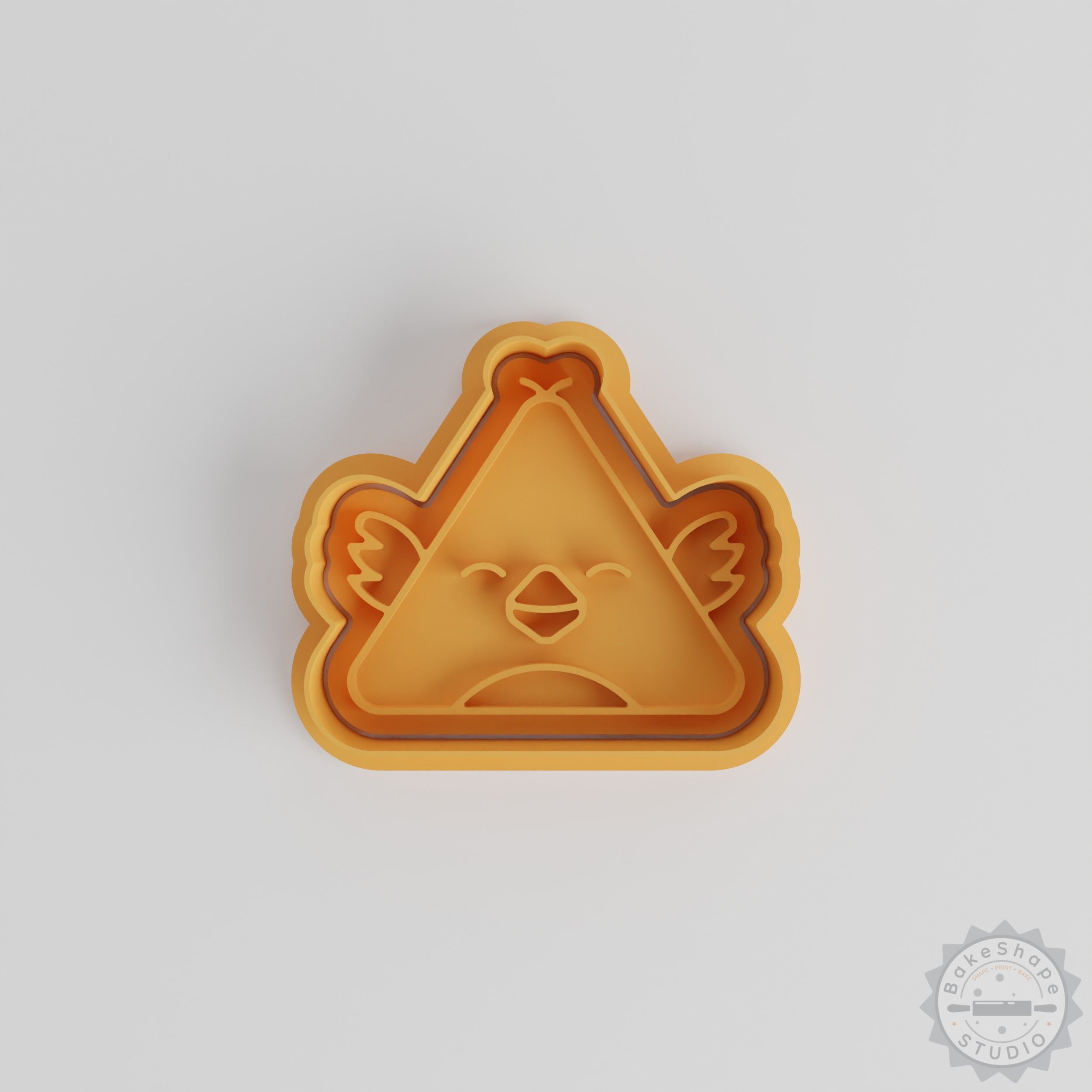 Bird Shape Cutter Stamp Set, 6-Piece Cookie Fondant Tool, Cute Animal Design, Three Sizes