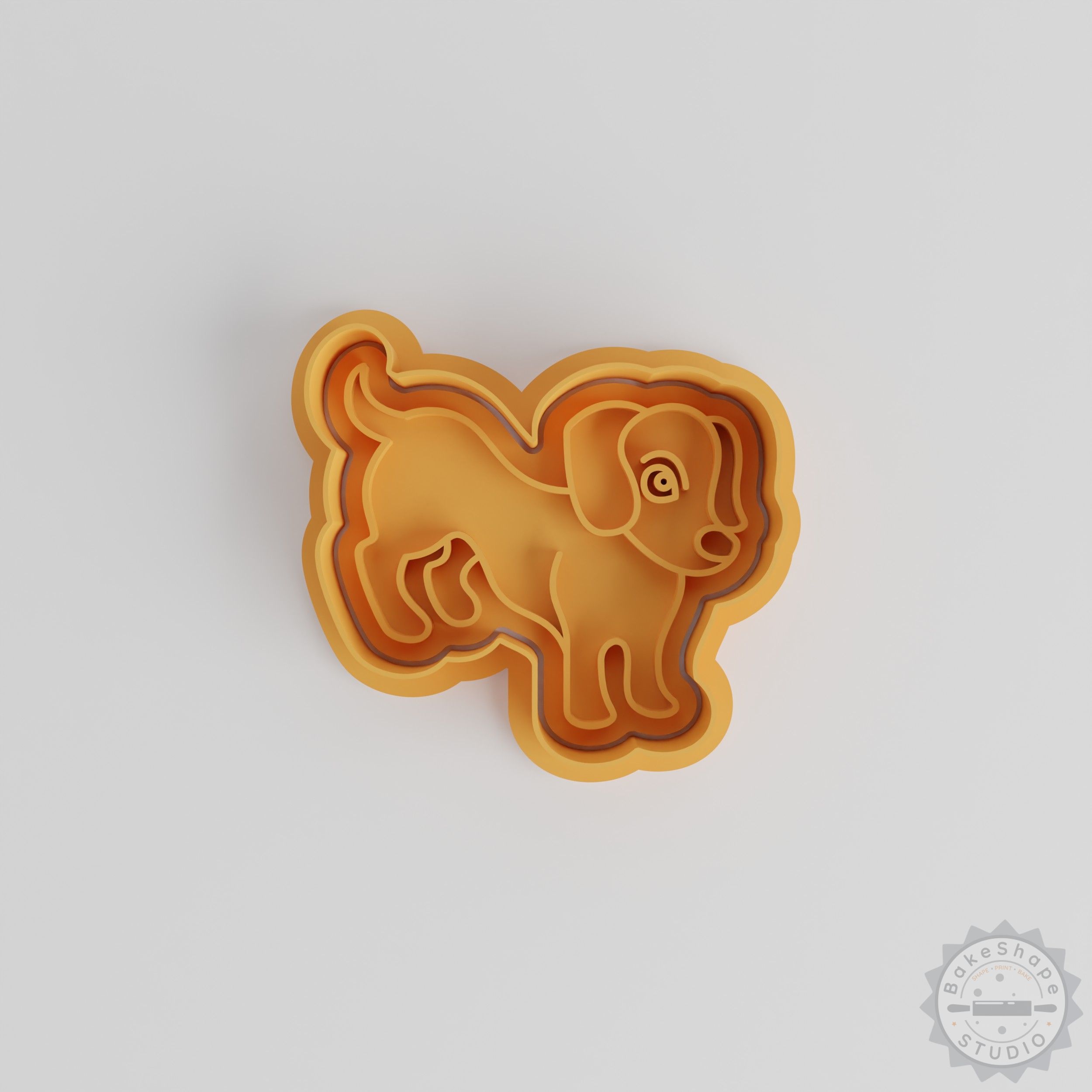 Dachshund Cookie Cutter & Stamp Set, Animal Pet Shapes, 6-Piece Baking Molds, Fondant & Cookie Decorating Tool