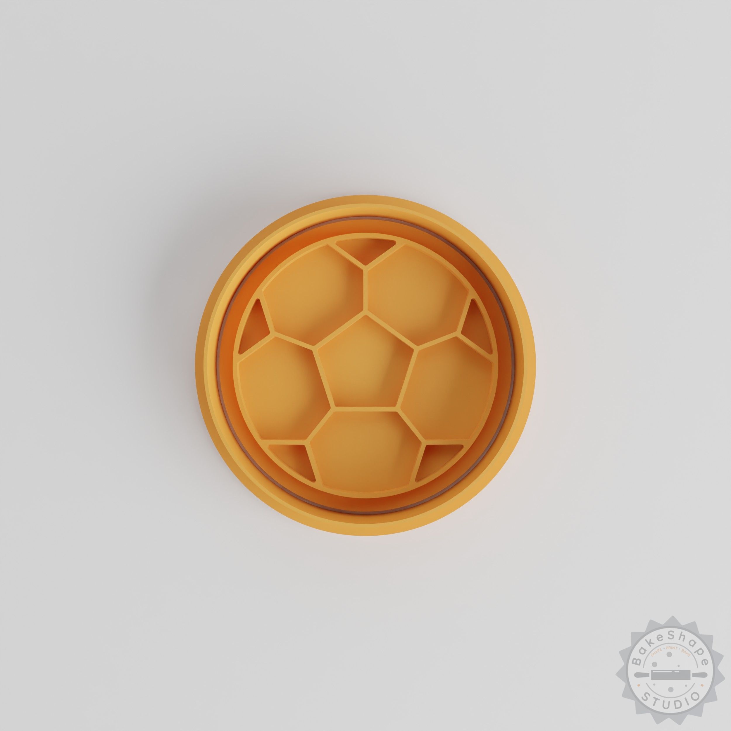 Football Shape Cutter and Stamp Set, Perfect for Cookies and Fondant, Includes 6 Pieces in S/M/L Sizes