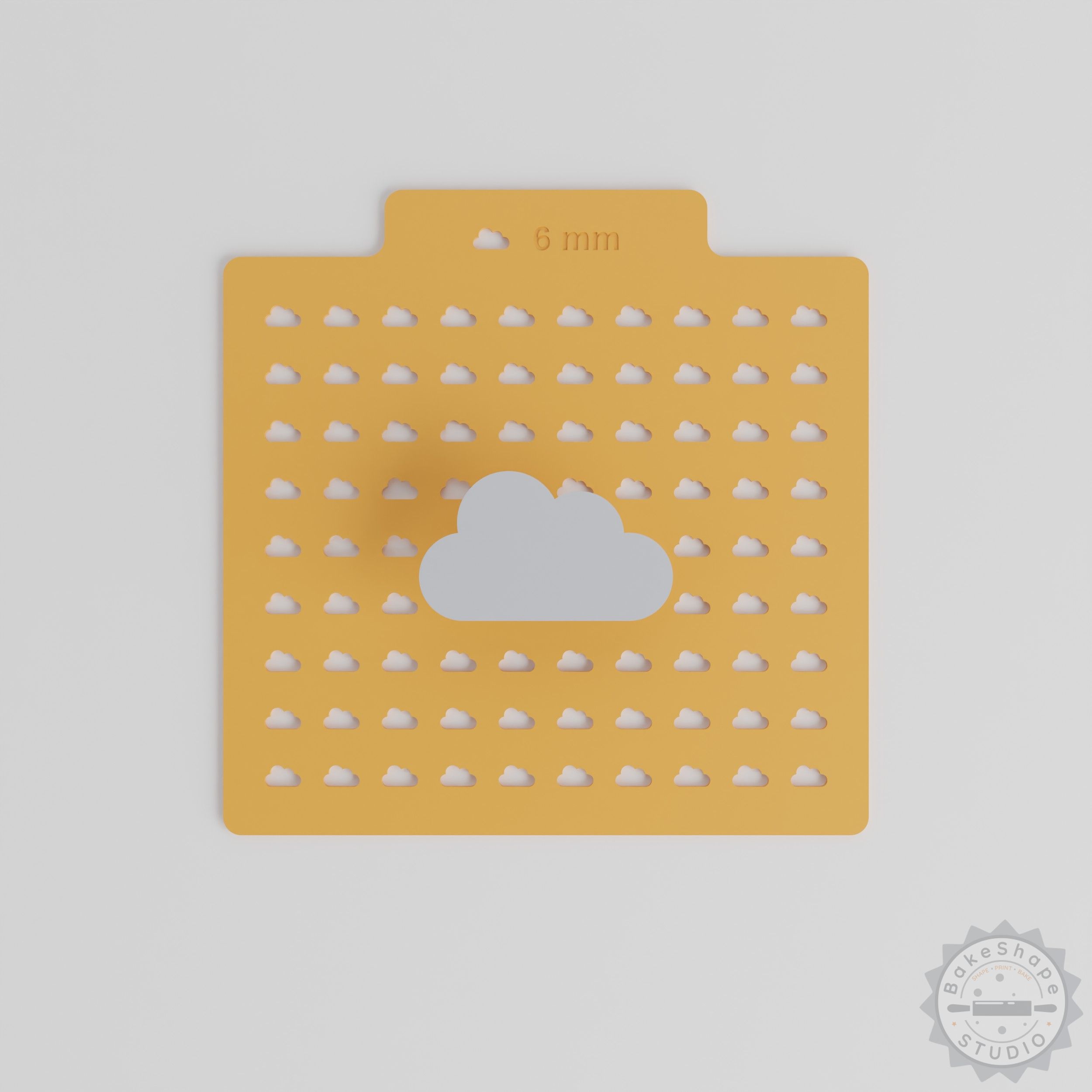 Cloud Sprinkle Stencil, 5-Piece Set, 5 Sizes, Use with Sprinkles, Sugar, Cocoa, Glitter