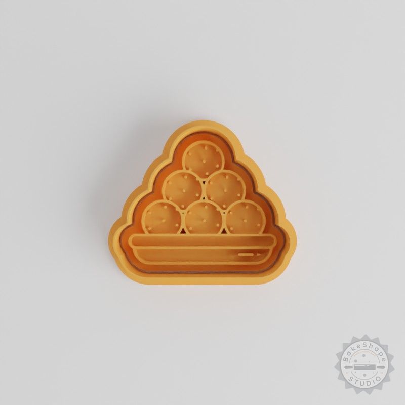 Sweets Shape Cutter and Stamp Set, 6-Piece, Perfect for Cookies and Fondant, S/M/L Sizes